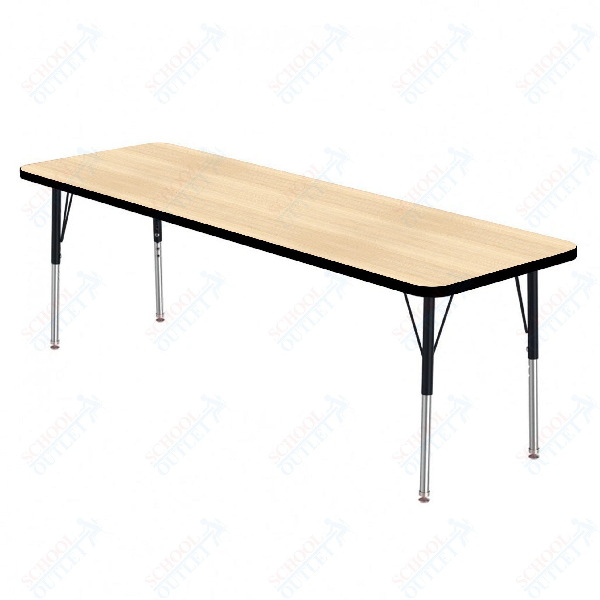 Marco MG2200 Series Rectangle Preschool Table 42" x 60" Adjustable Height 16" - 24" (MG2250 - MA) - SchoolOutlet
