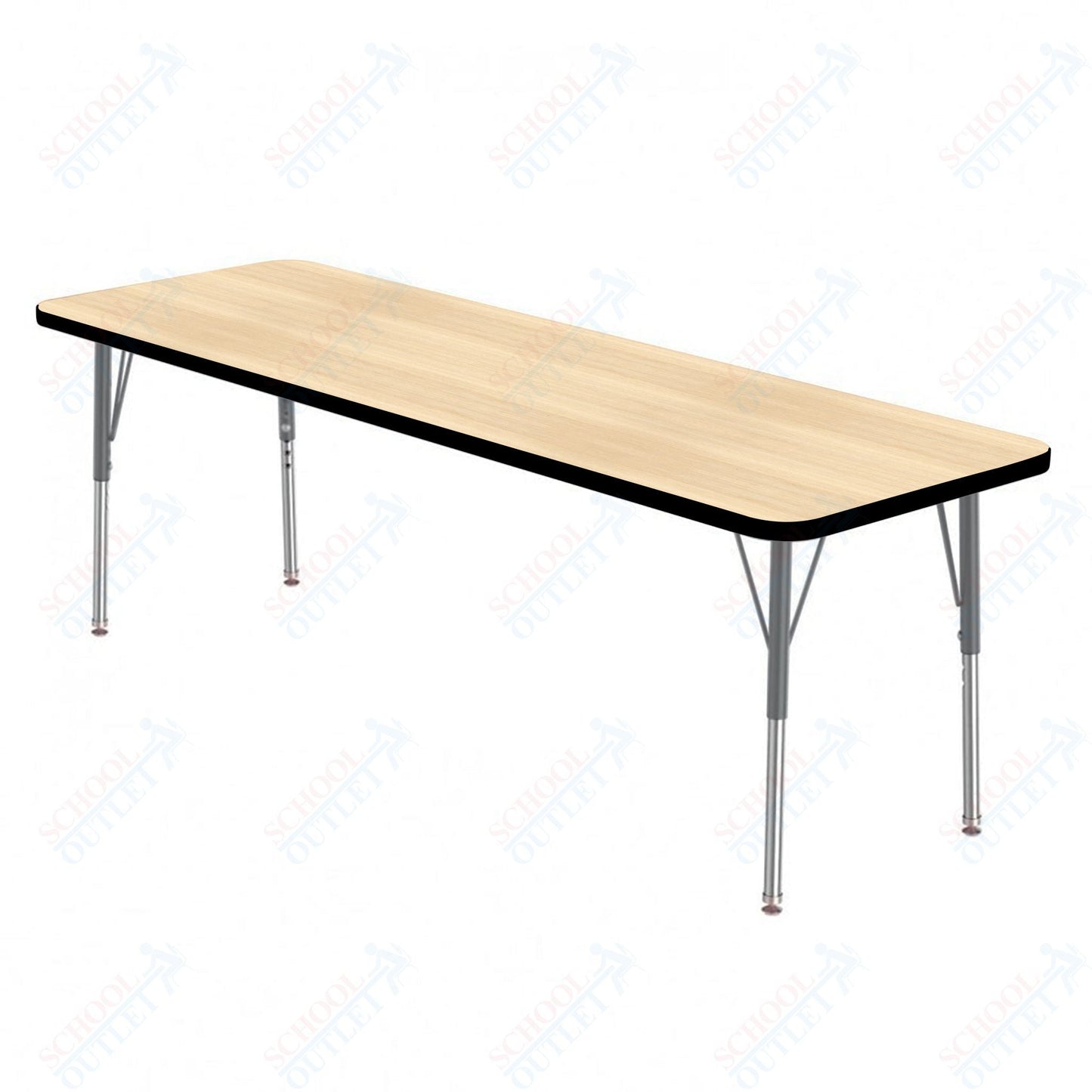 Marco MG2200 Series Rectangle Preschool Table 42" x 60" Adjustable Height 16" - 24" (MG2250 - MA) - SchoolOutlet