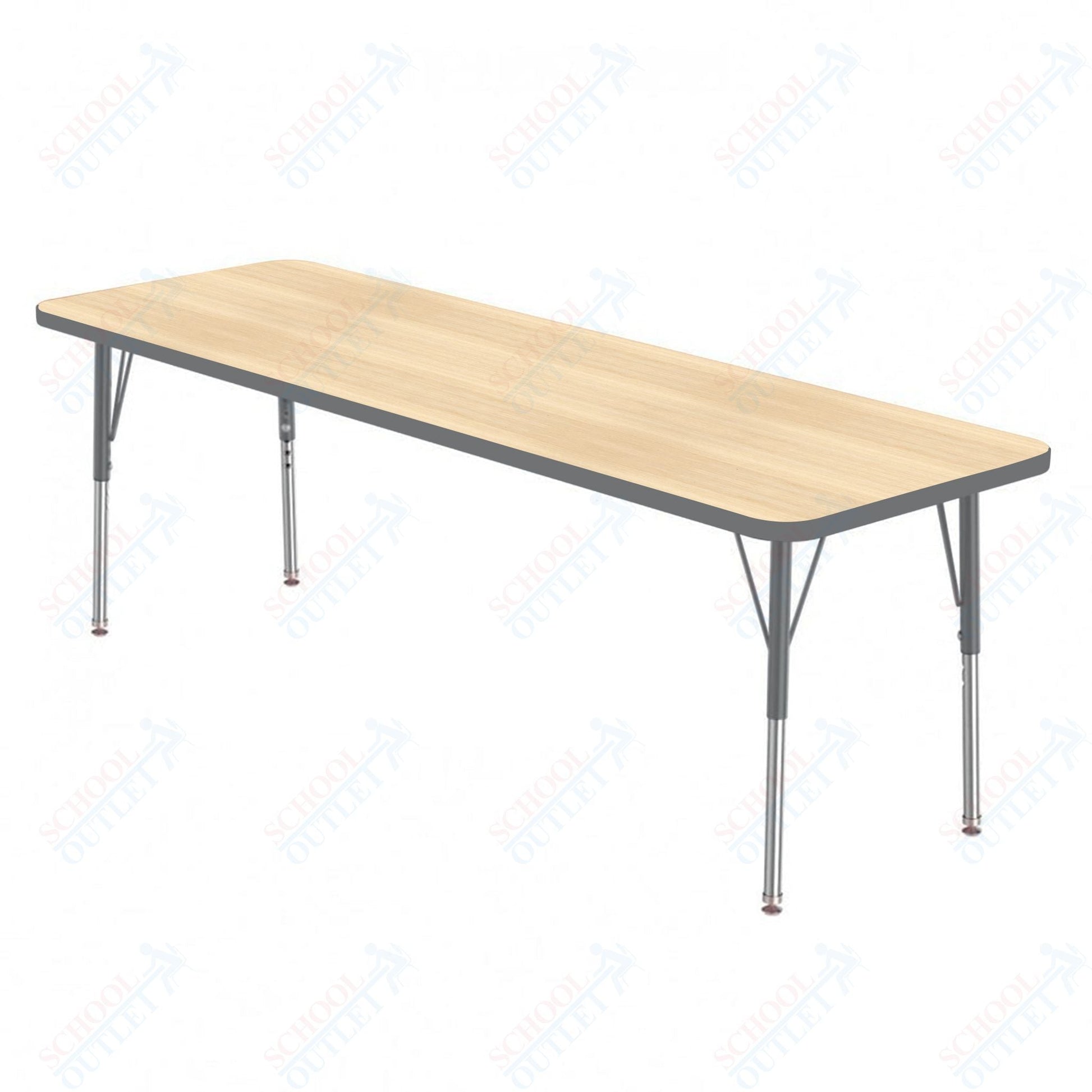 Marco MG2200 Series Rectangle Preschool Table 42" x 60" Adjustable Height 16" - 24" (MG2250 - MA) - SchoolOutlet