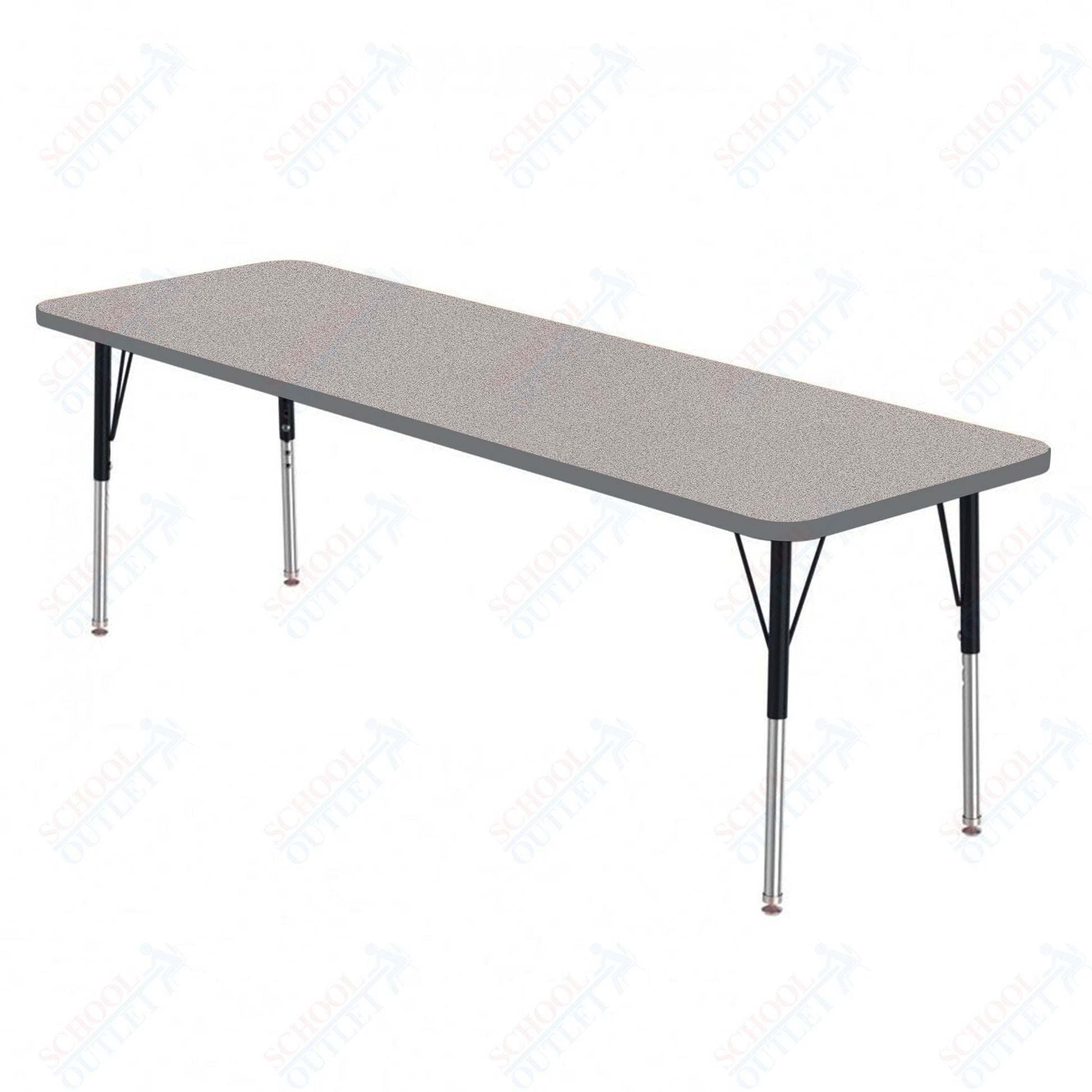 Marco MG2200 Series Rectangle Preschool Table 42" x 60" Adjustable Height 16" - 24" (MG2250 - MA) - SchoolOutlet