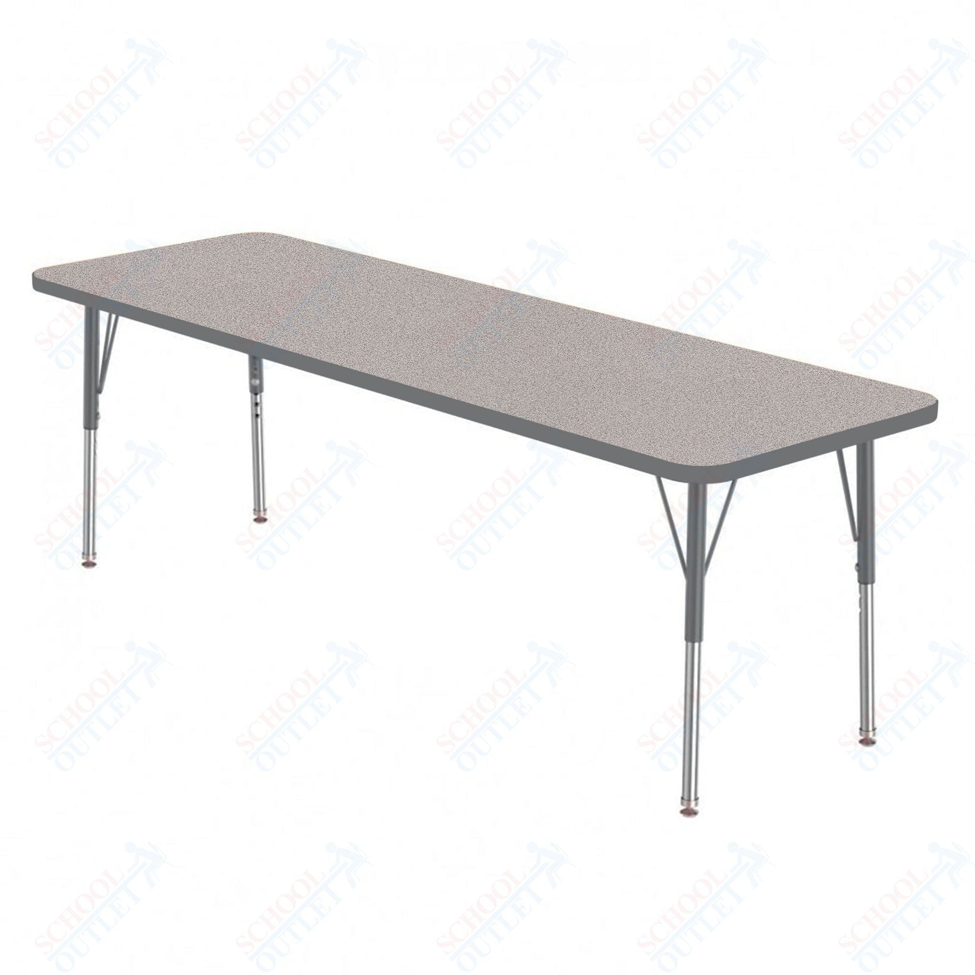 Marco MG2200 Series Rectangle Preschool Table 42" x 60" Adjustable Height 16" - 24" (MG2250 - MA) - SchoolOutlet