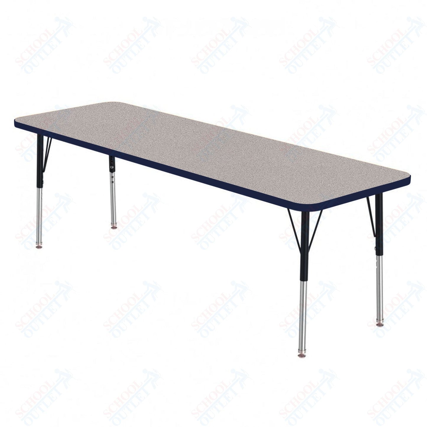 Marco MG2200 Series Rectangle Preschool Table 42" x 60" Adjustable Height 16" - 24" (MG2250 - MA) - SchoolOutlet
