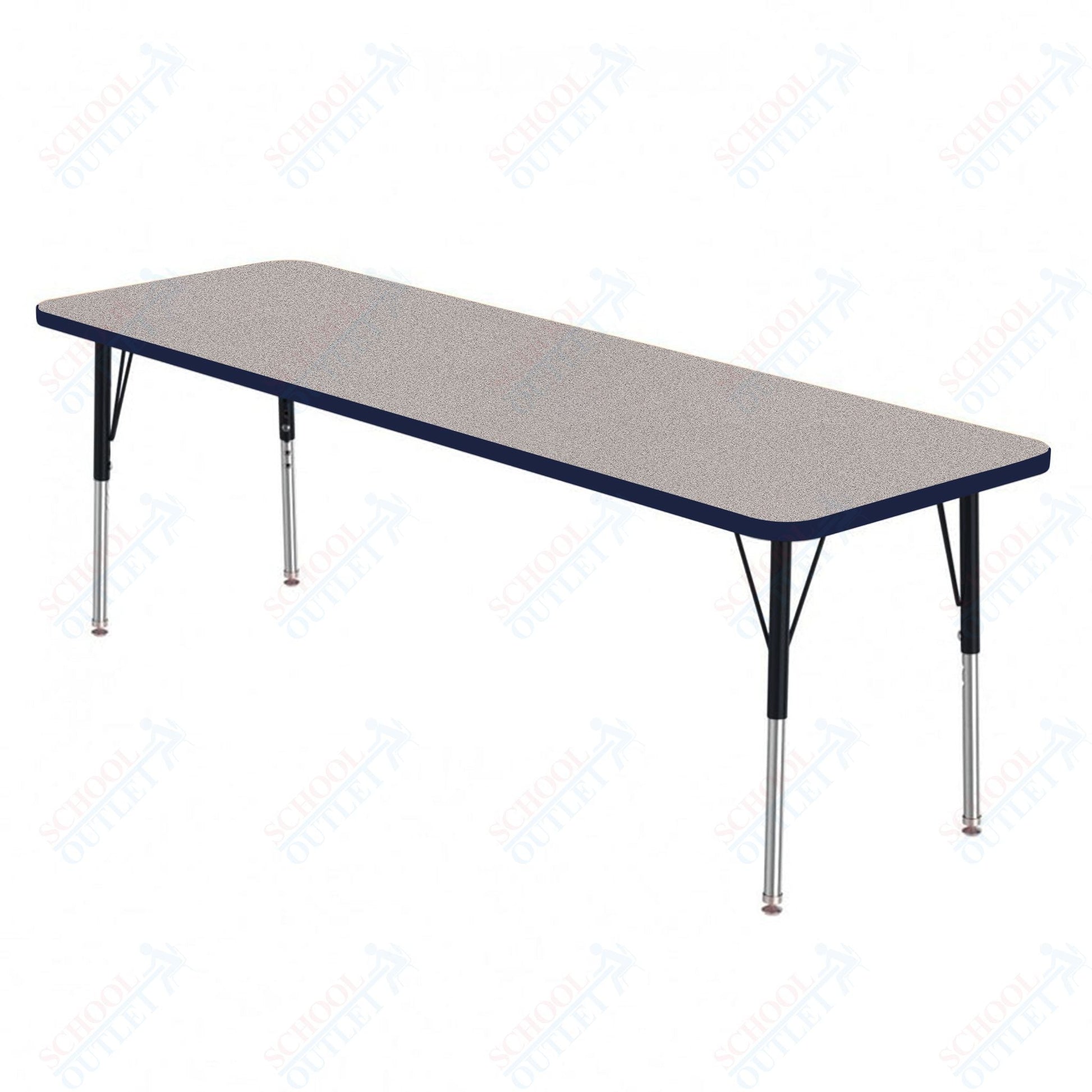 Marco MG2200 Series Rectangle Preschool Table 42" x 60" Adjustable Height 16" - 24" (MG2250 - MA) - SchoolOutlet