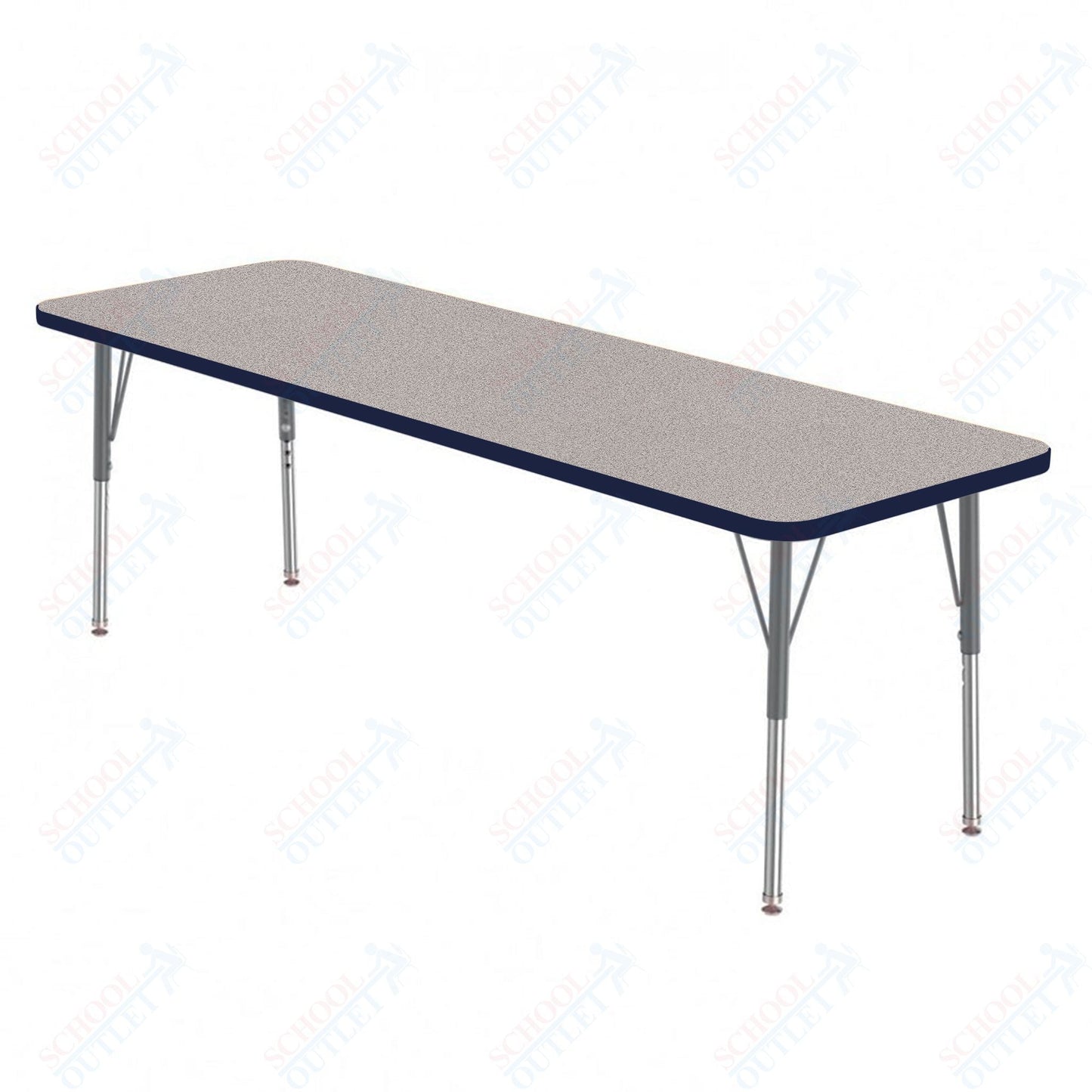 Marco MG2200 Series Rectangle Preschool Table 42" x 60" Adjustable Height 16" - 24" (MG2250 - MA) - SchoolOutlet