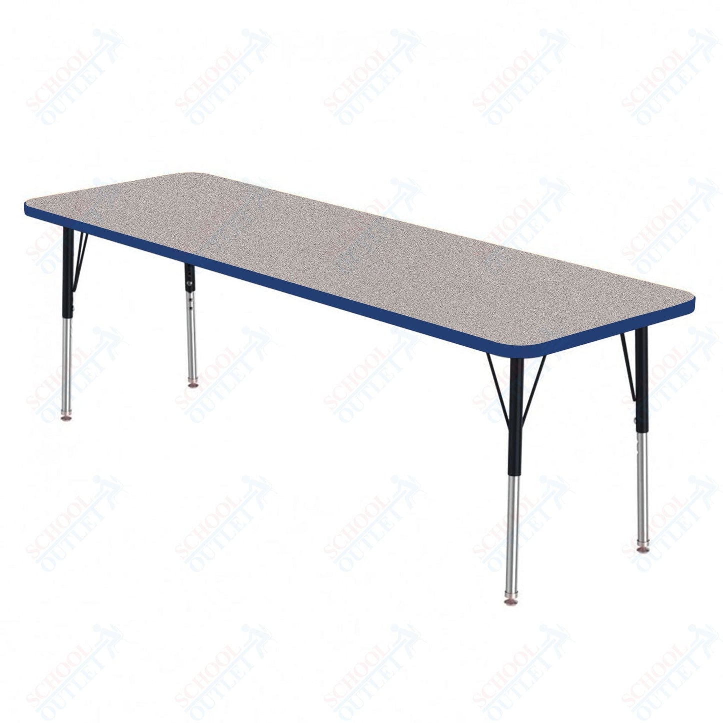 Marco MG2200 Series Rectangle Preschool Table 42" x 60" Adjustable Height 16" - 24" (MG2250 - MA) - SchoolOutlet