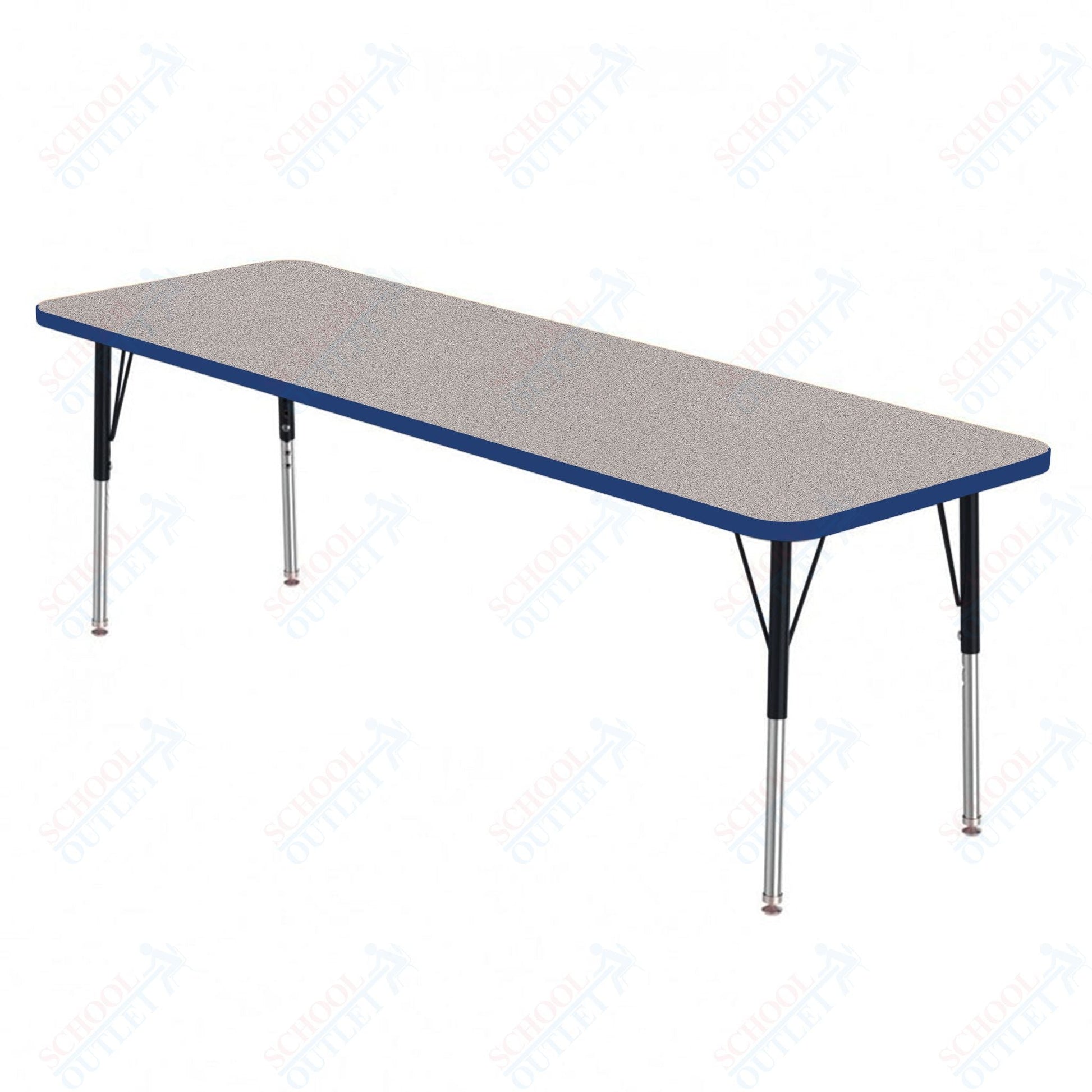 Marco MG2200 Series Rectangle Preschool Table 42" x 60" Adjustable Height 16" - 24" (MG2250 - MA) - SchoolOutlet