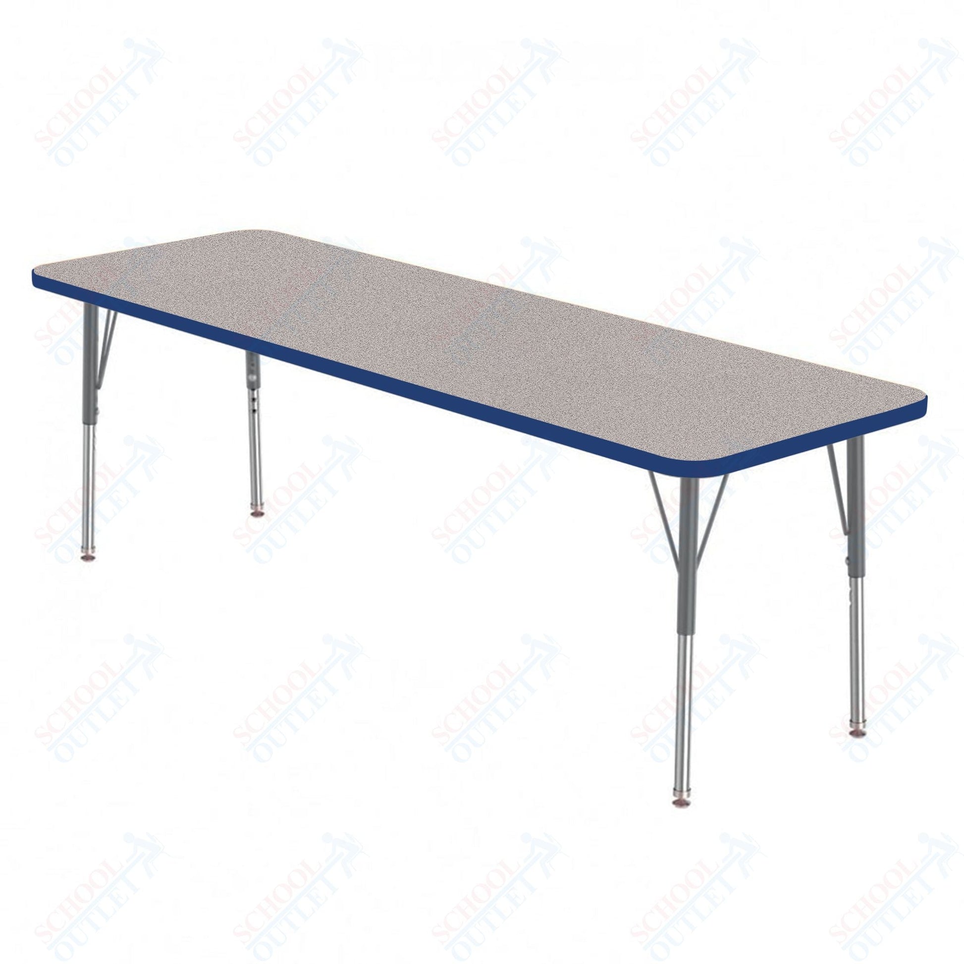 Marco MG2200 Series Rectangle Preschool Table 42" x 60" Adjustable Height 16" - 24" (MG2250 - MA) - SchoolOutlet