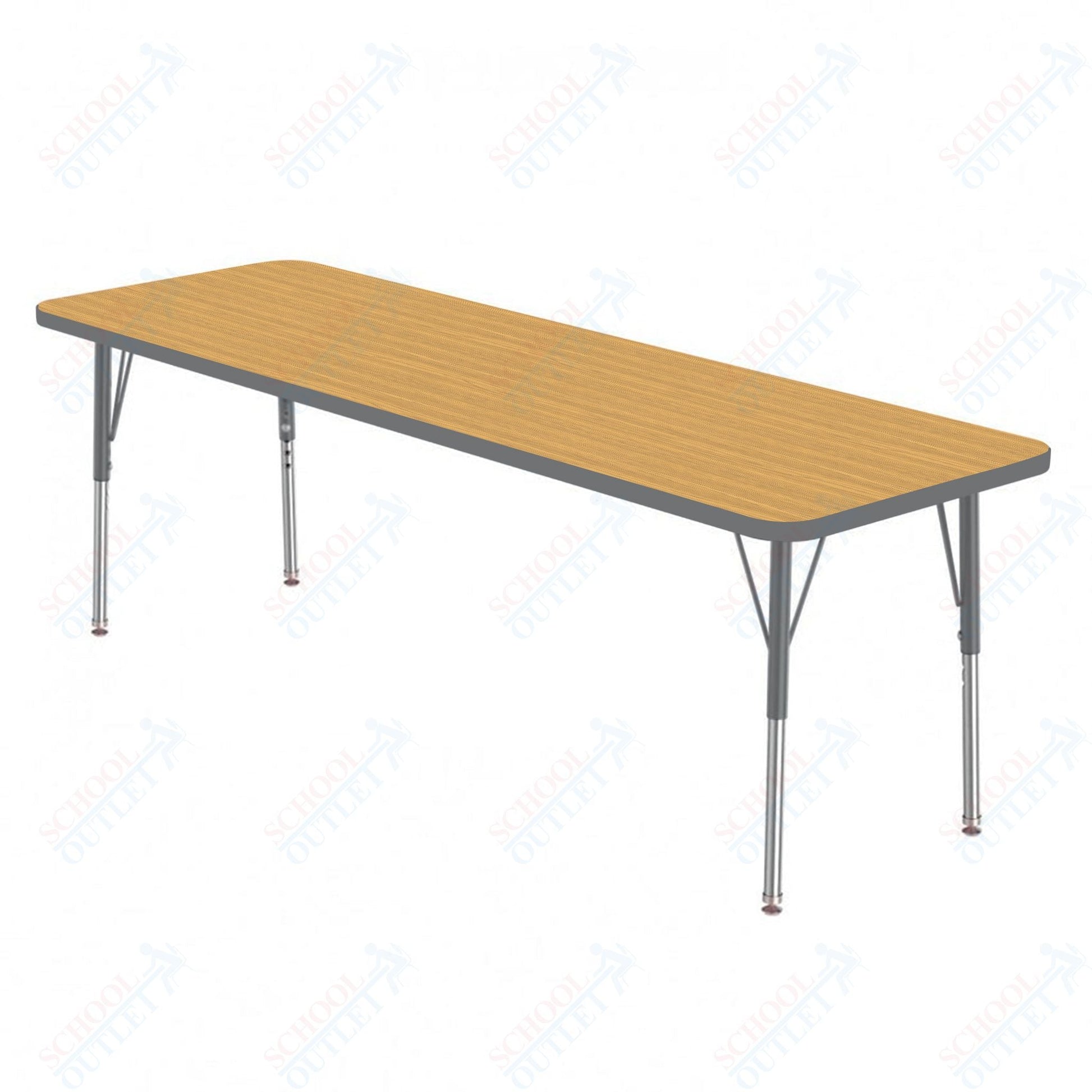 Marco MG2200 Series Rectangle Preschool Table 42" x 60" Adjustable Height 16" - 24" (MG2250 - MA) - SchoolOutlet