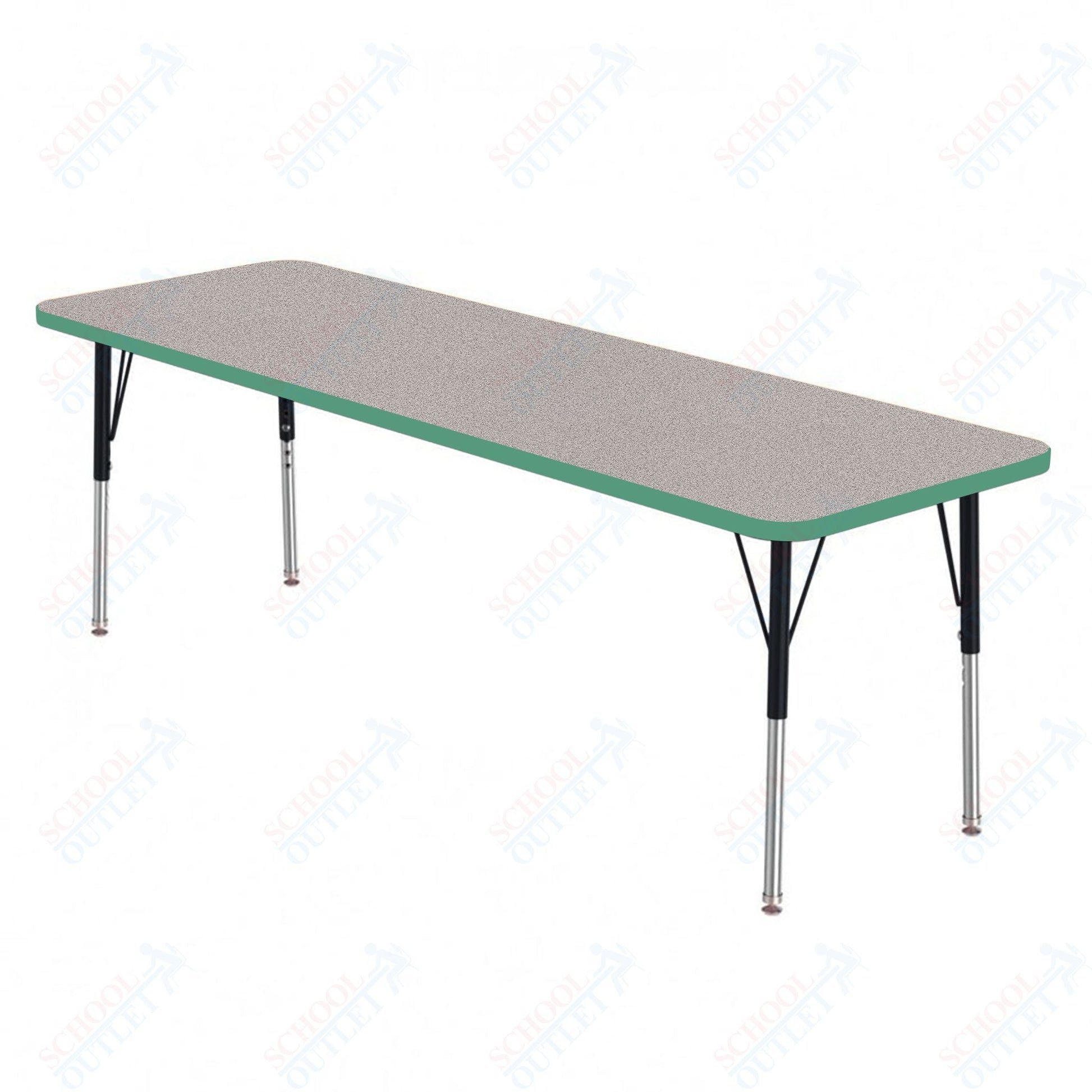 Marco MG2200 Series Rectangle Preschool Table 42" x 60" Adjustable Height 16" - 24" (MG2250 - MA) - SchoolOutlet