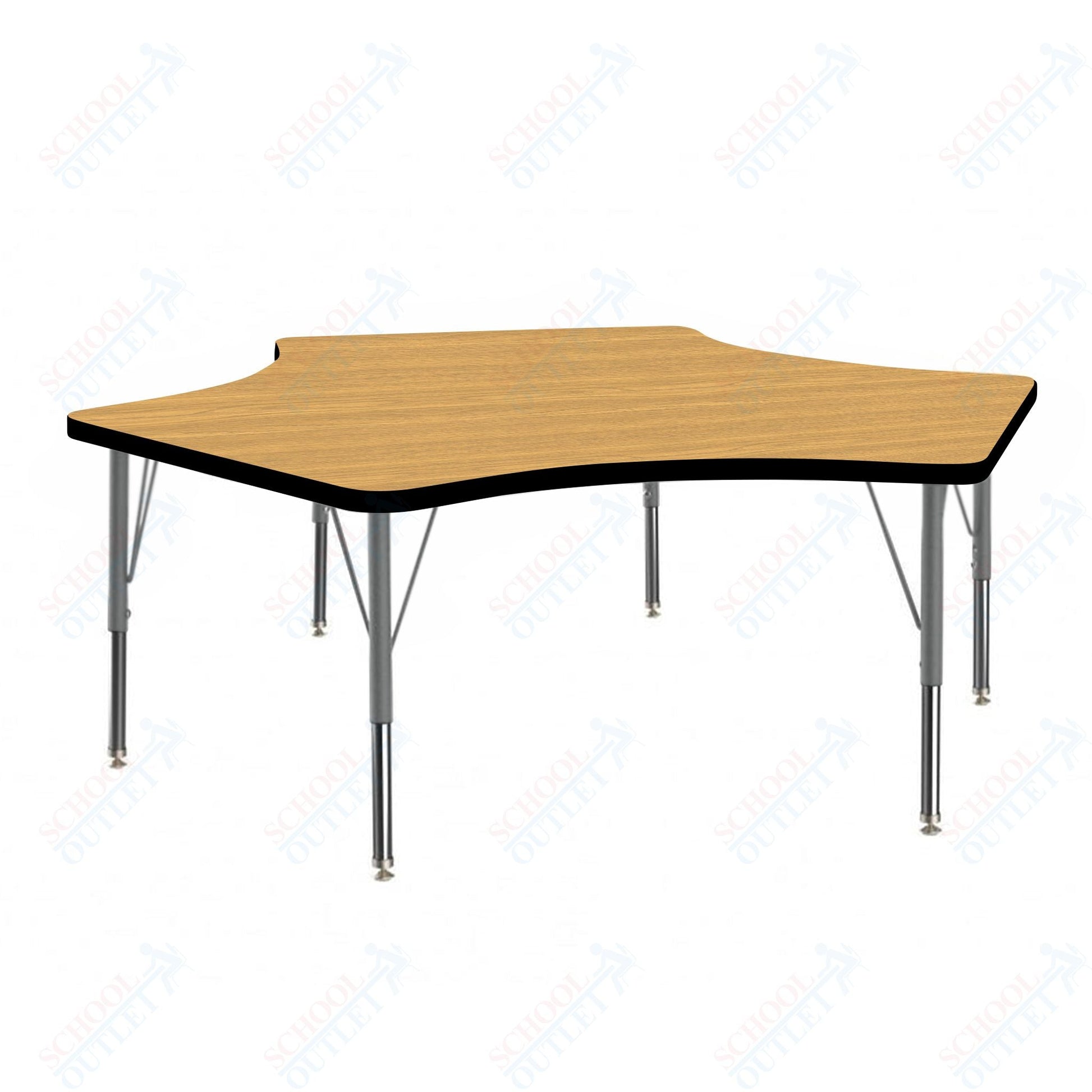Marco MG2200 Series Delta Preschool Table 60" x 60" Adjustable Height 16" - 24" (MG2251 - MA) - SchoolOutlet