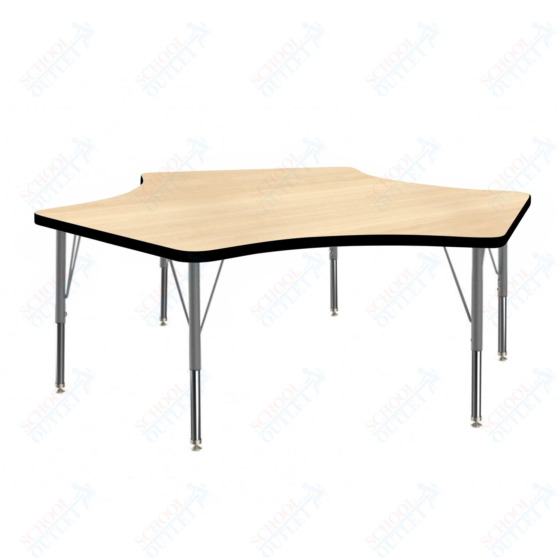 Marco MG2200 Series Delta Preschool Table 60" x 60" Adjustable Height 16" - 24" (MG2251 - MA) - SchoolOutlet