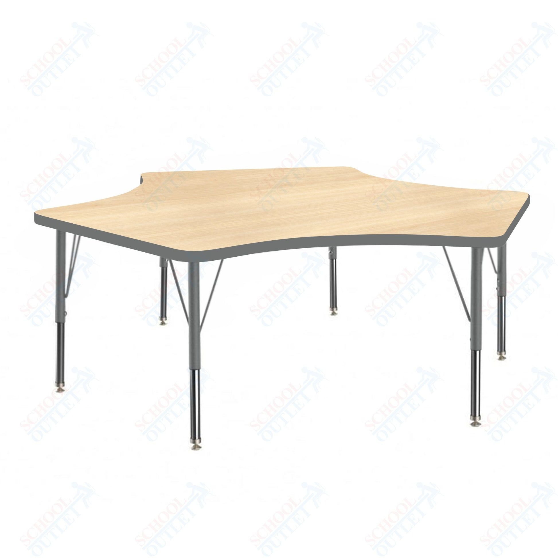 Marco MG2200 Series Delta Preschool Table 60" x 60" Adjustable Height 16" - 24" (MG2251 - MA) - SchoolOutlet
