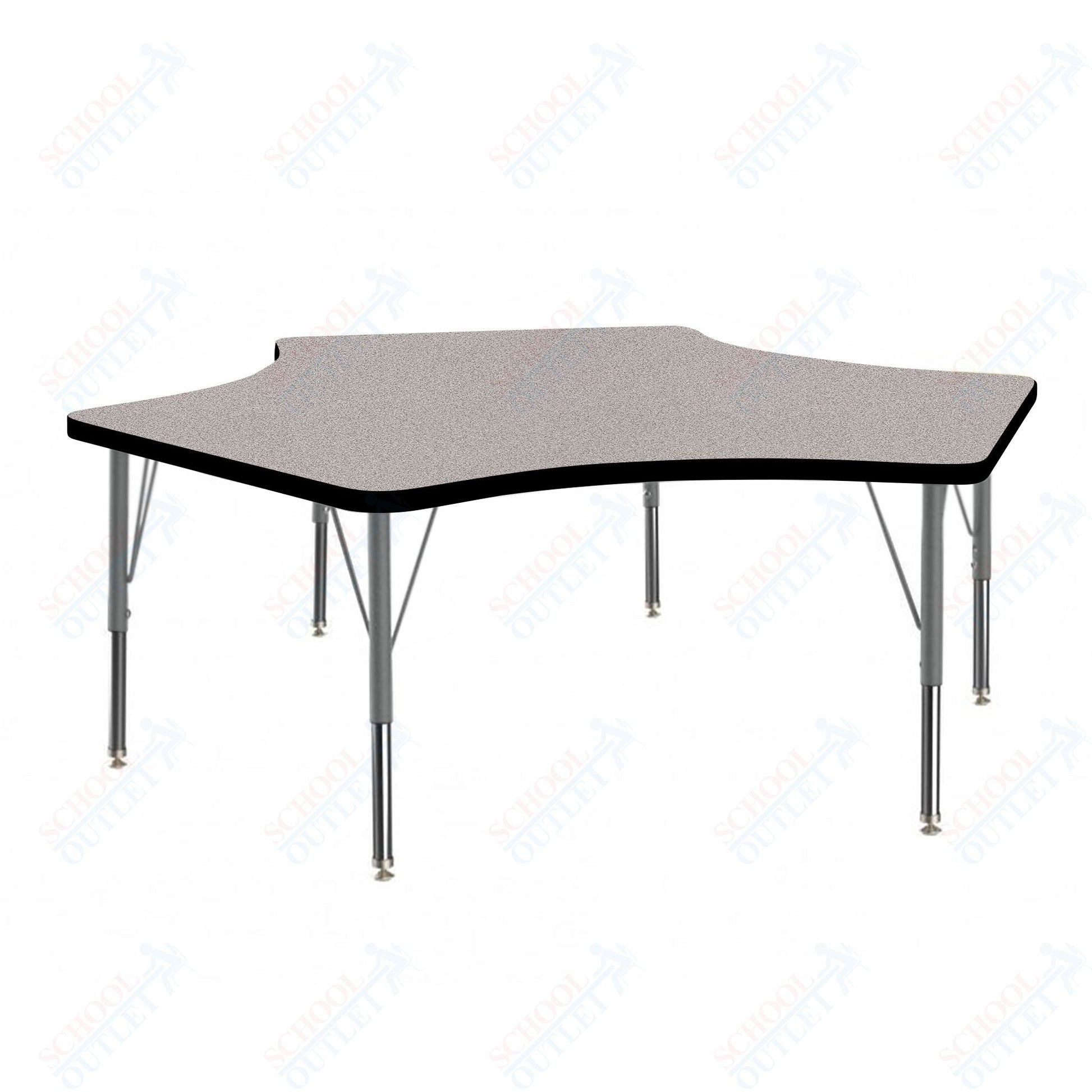 Marco MG2200 Series Delta Preschool Table 60" x 60" Adjustable Height 16" - 24" (MG2251 - MA) - SchoolOutlet