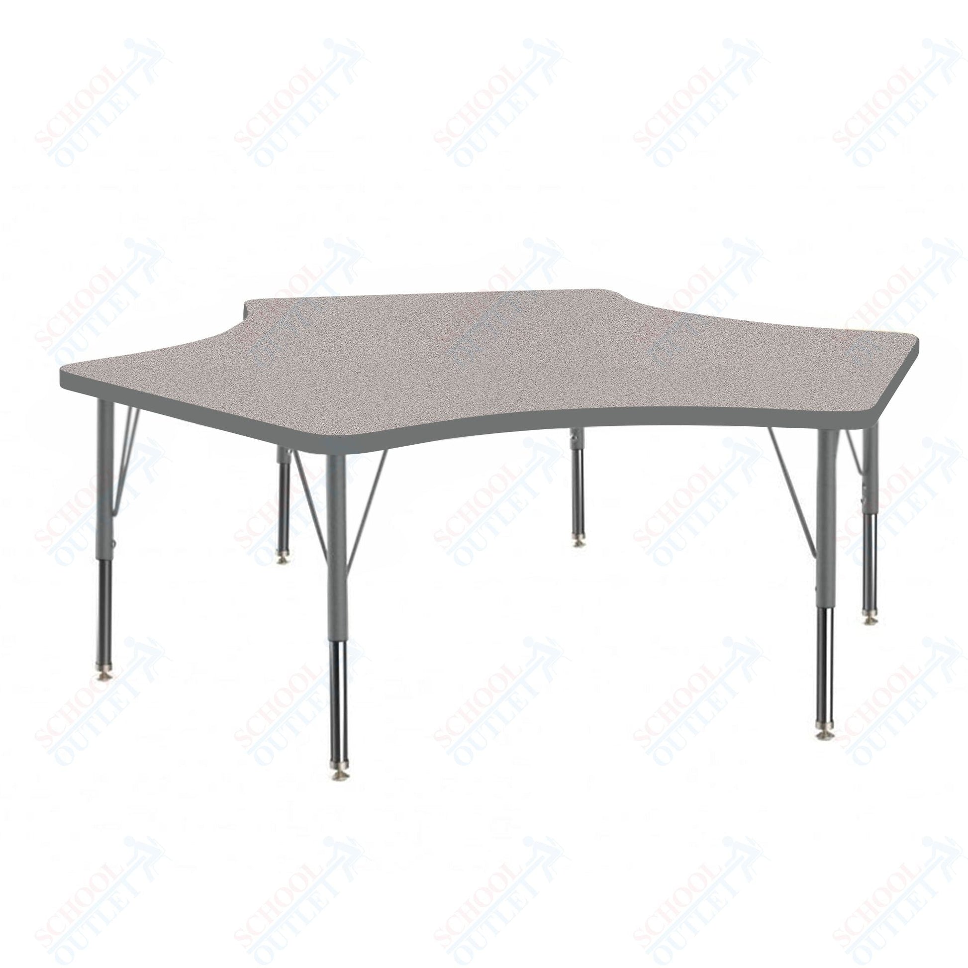 Marco MG2200 Series Delta Preschool Table 60" x 60" Adjustable Height 16" - 24" (MG2251 - MA) - SchoolOutlet