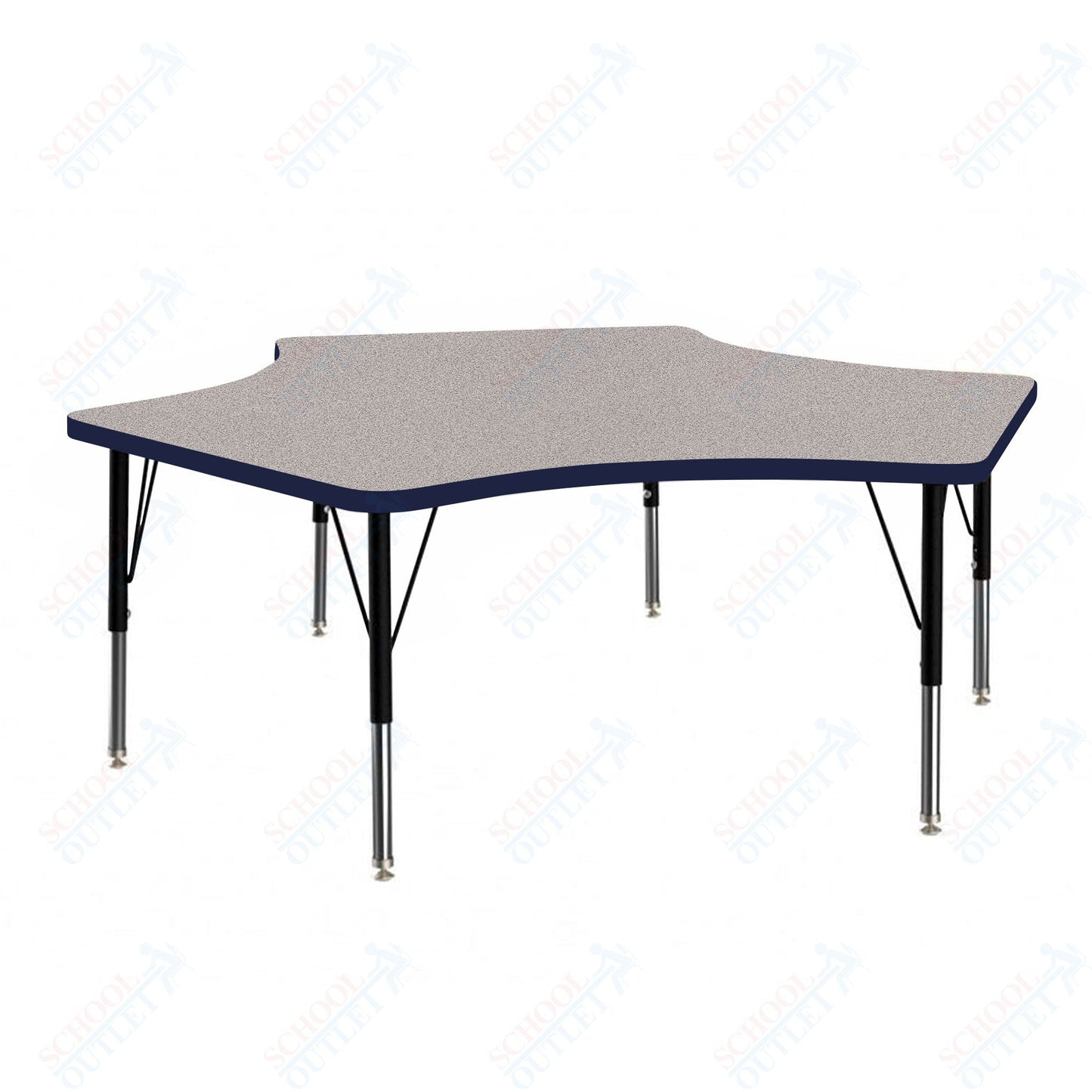 Marco MG2200 Series Delta Preschool Table 60" x 60" Adjustable Height 16" - 24" (MG2251 - MA) - SchoolOutlet