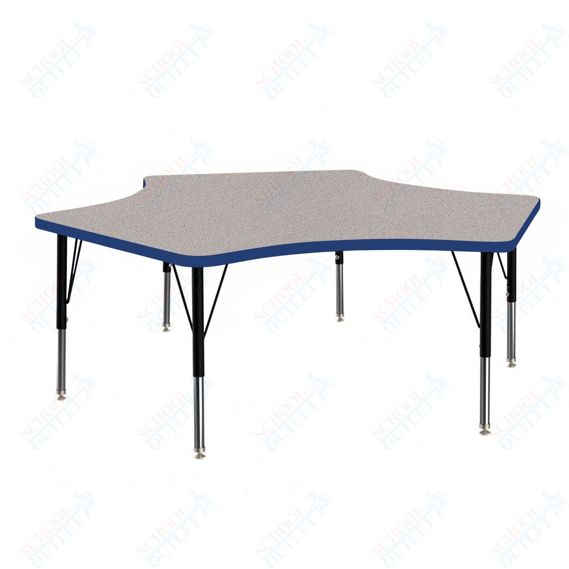 Marco MG2200 Series Delta Preschool Table 60" x 60" Adjustable Height 16" - 24" (MG2251 - MA) - SchoolOutlet