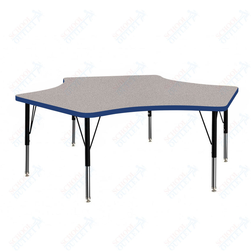 Marco MG2200 Series Delta Preschool Table 60" x 60" Adjustable Height 16" - 24" (MG2251 - MA) - SchoolOutlet