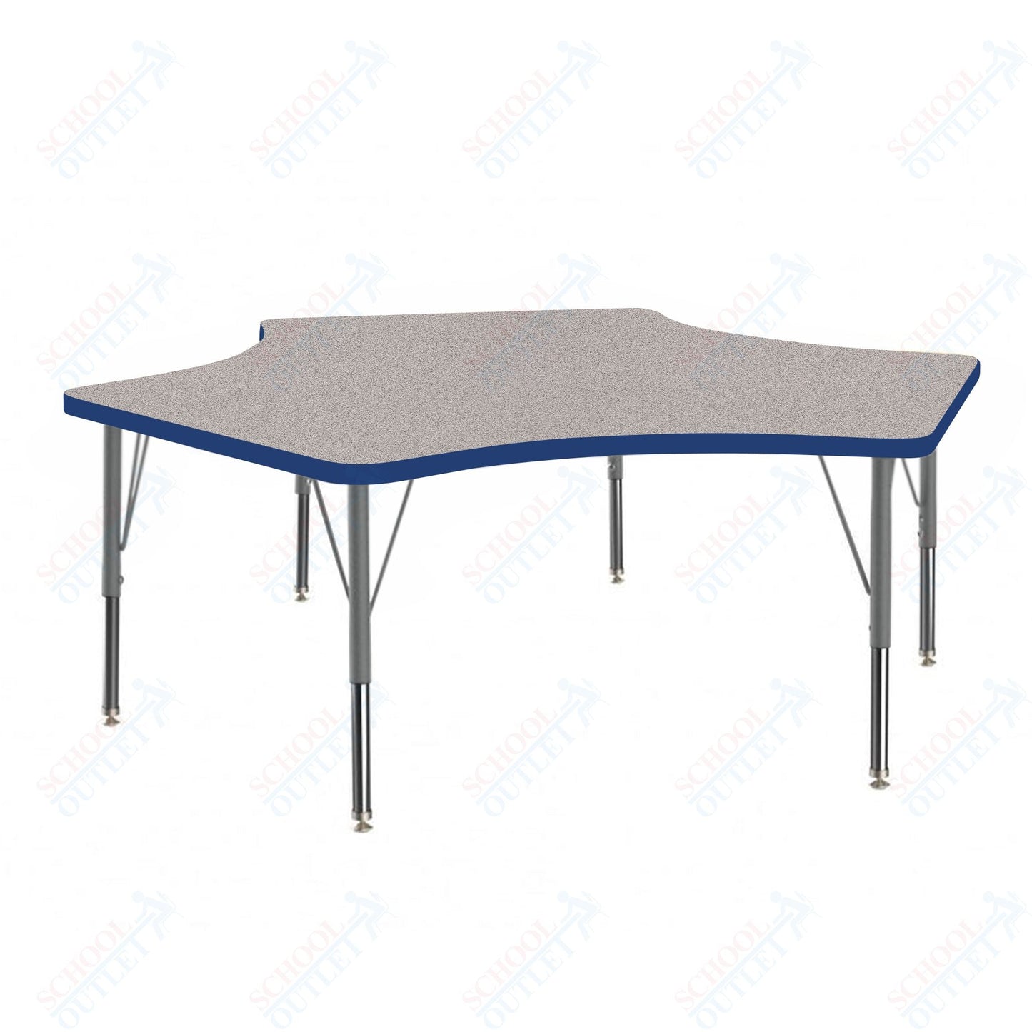 Marco MG2200 Series Delta Preschool Table 60" x 60" Adjustable Height 16" - 24" (MG2251 - MA) - SchoolOutlet