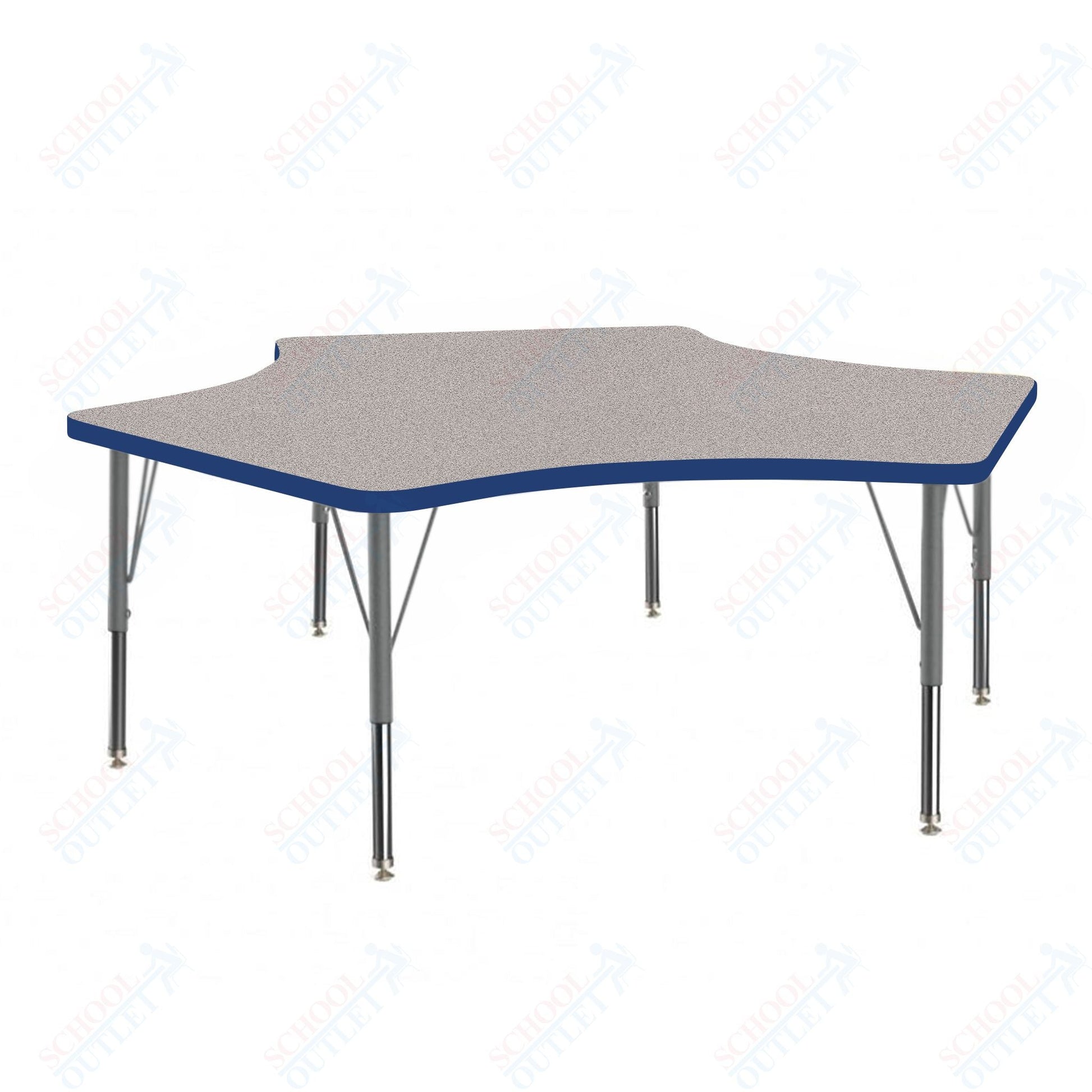 Marco MG2200 Series Delta Preschool Table 60" x 60" Adjustable Height 16" - 24" (MG2251 - MA) - SchoolOutlet