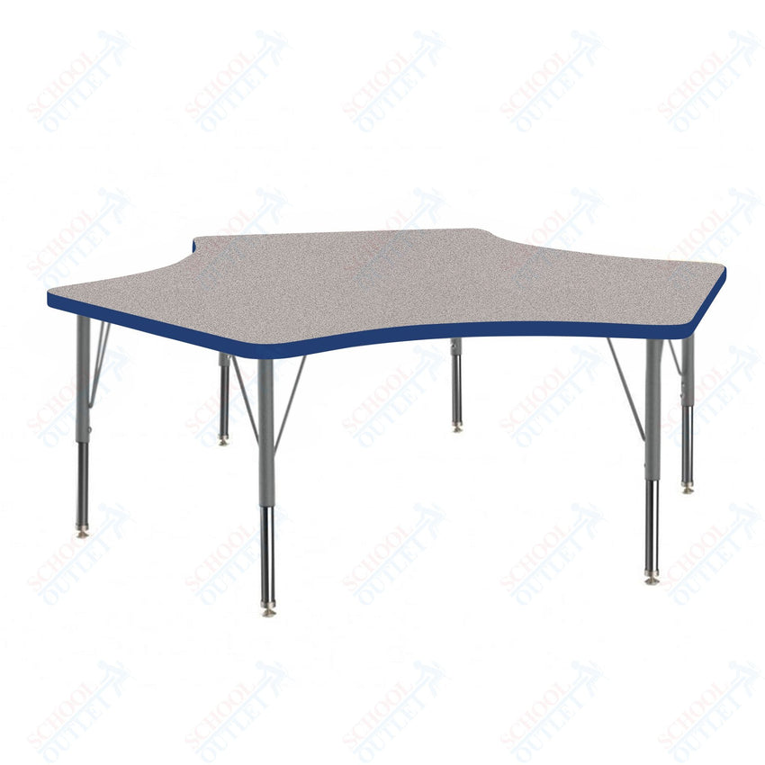 Marco MG2200 Series Delta Preschool Table 60" x 60" Adjustable Height 16" - 24" (MG2251 - MA) - SchoolOutlet