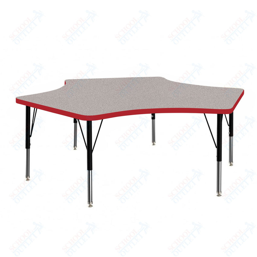 Marco MG2200 Series Delta Preschool Table 60" x 60" Adjustable Height 16" - 24" (MG2251 - MA) - SchoolOutlet