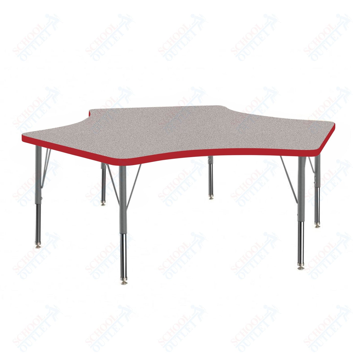 Marco MG2200 Series Delta Preschool Table 60" x 60" Adjustable Height 16" - 24" (MG2251 - MA) - SchoolOutlet