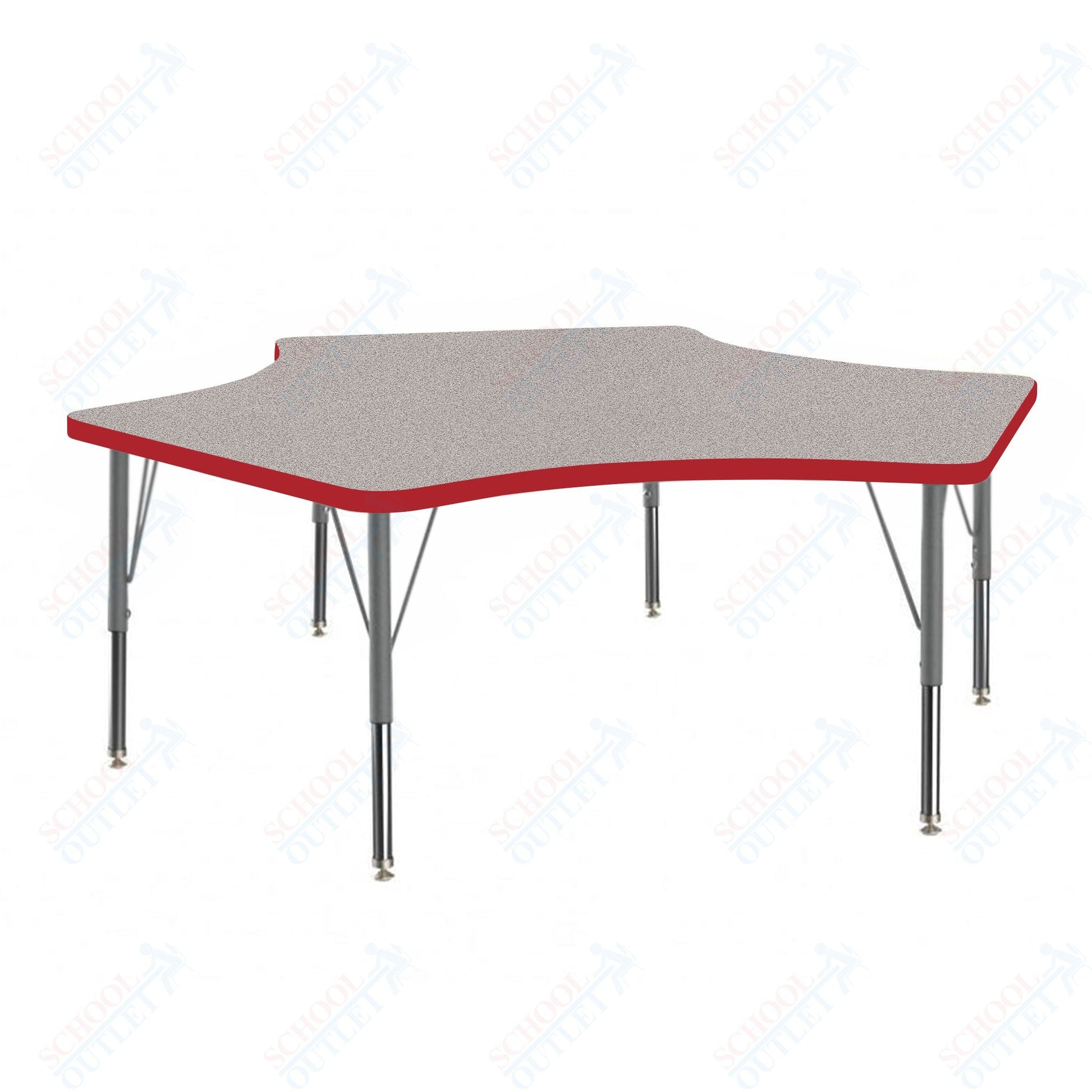 Marco MG2200 Series Delta Preschool Table 60" x 60" Adjustable Height 16" - 24" (MG2251 - MA) - SchoolOutlet