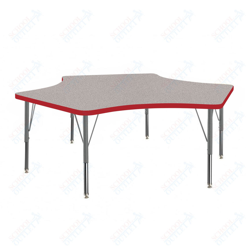 Marco MG2200 Series Delta Preschool Table 60" x 60" Adjustable Height 16" - 24" (MG2251 - MA) - SchoolOutlet