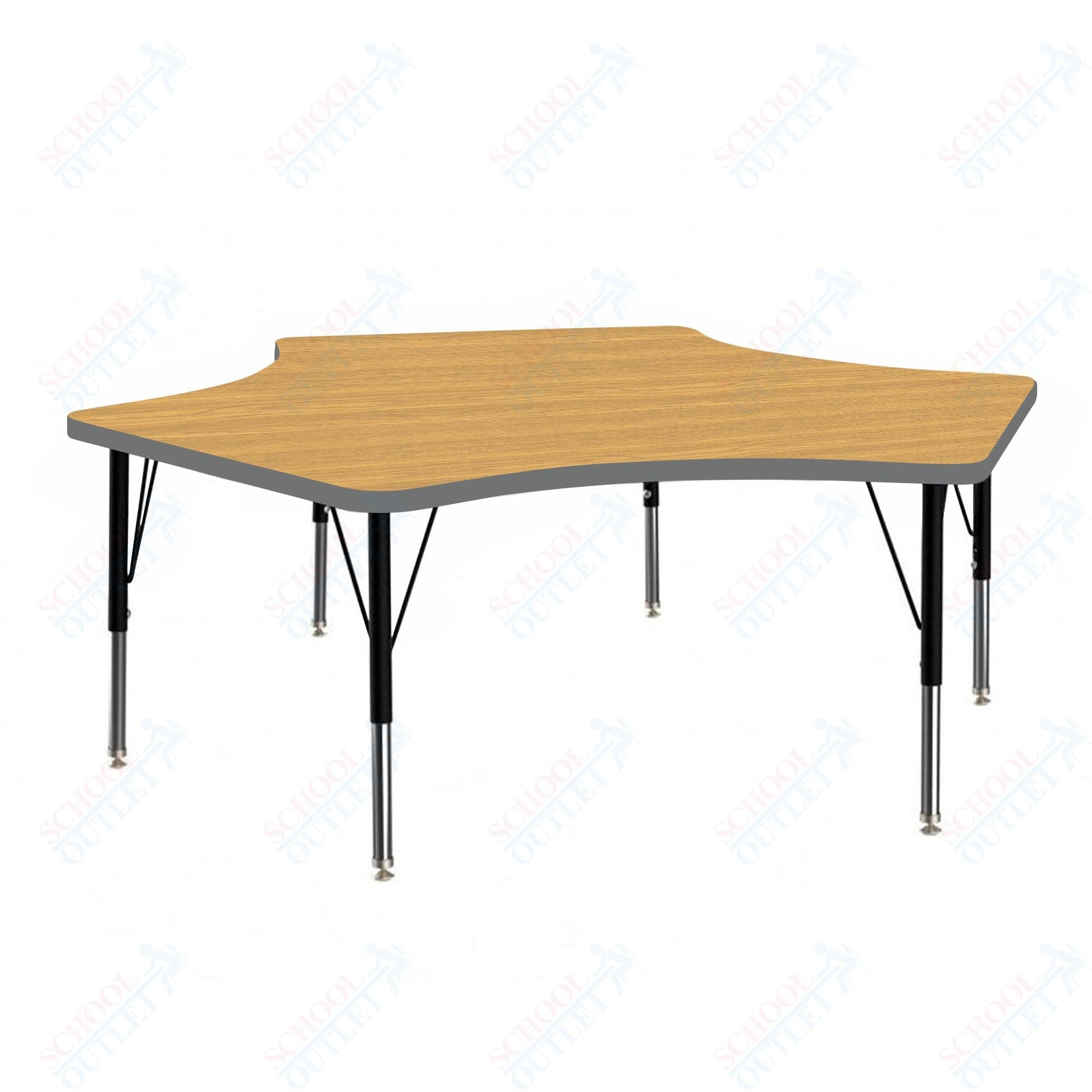 Marco MG2200 Series Delta Preschool Table 60" x 60" Adjustable Height 16" - 24" (MG2251 - MA) - SchoolOutlet