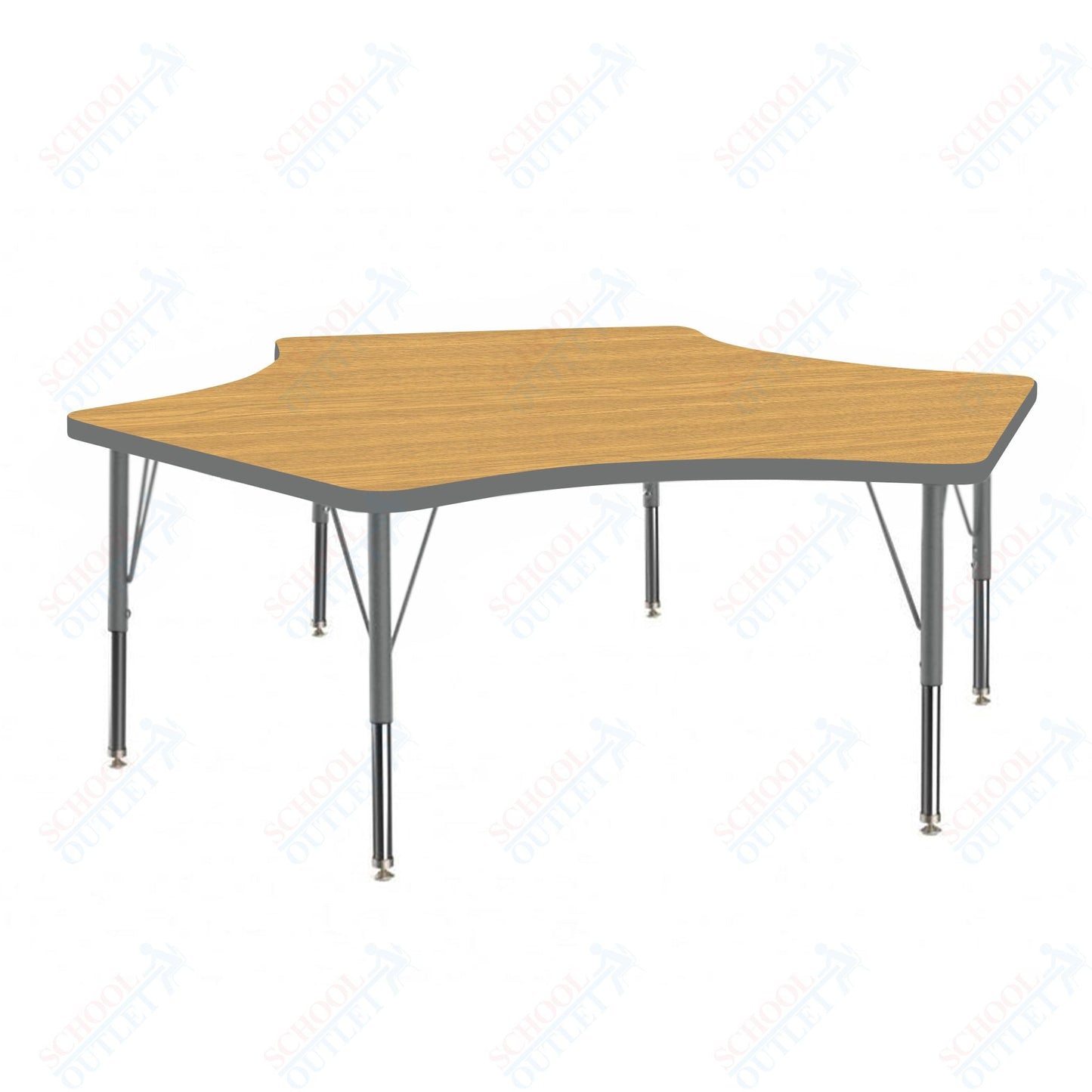 Marco MG2200 Series Delta Preschool Table 60" x 60" Adjustable Height 16" - 24" (MG2251 - MA) - SchoolOutlet