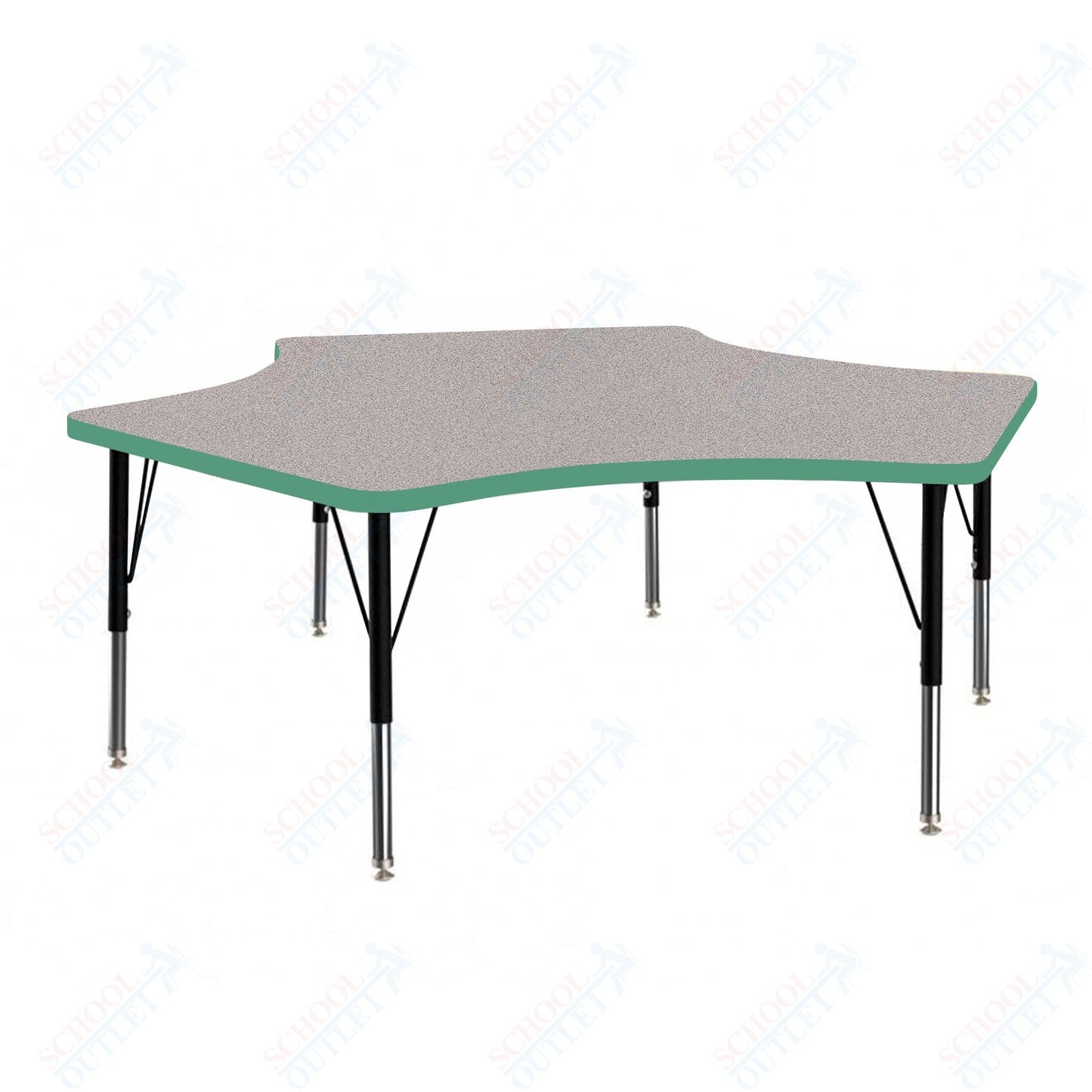 Marco MG2200 Series Delta Preschool Table 60" x 60" Adjustable Height 16" - 24" (MG2251 - MA) - SchoolOutlet