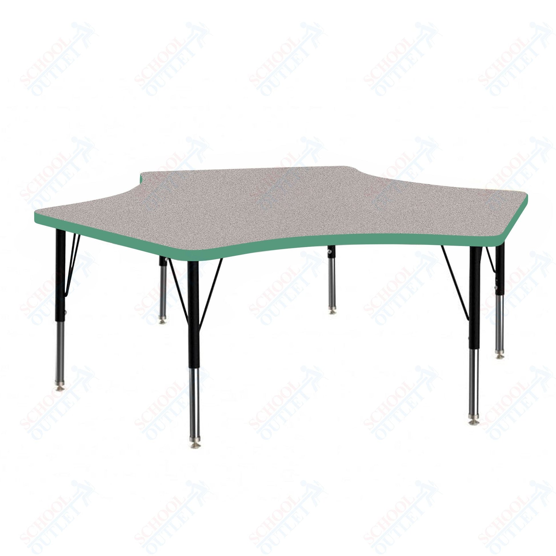 Marco MG2200 Series Delta Preschool Table 60" x 60" Adjustable Height 16" - 24" (MG2251 - MA) - SchoolOutlet