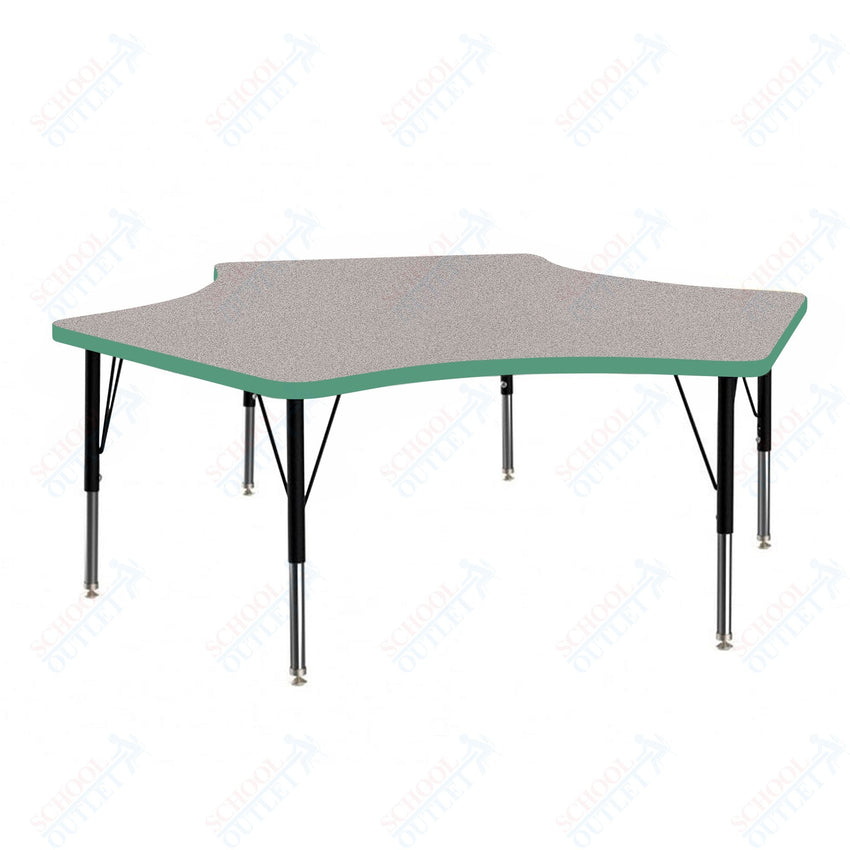 Marco MG2200 Series Delta Preschool Table 60" x 60" Adjustable Height 16" - 24" (MG2251 - MA) - SchoolOutlet