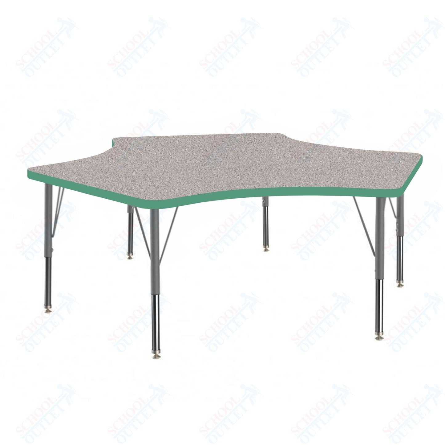 Marco MG2200 Series Delta Preschool Table 60" x 60" Adjustable Height 16" - 24" (MG2251 - MA) - SchoolOutlet