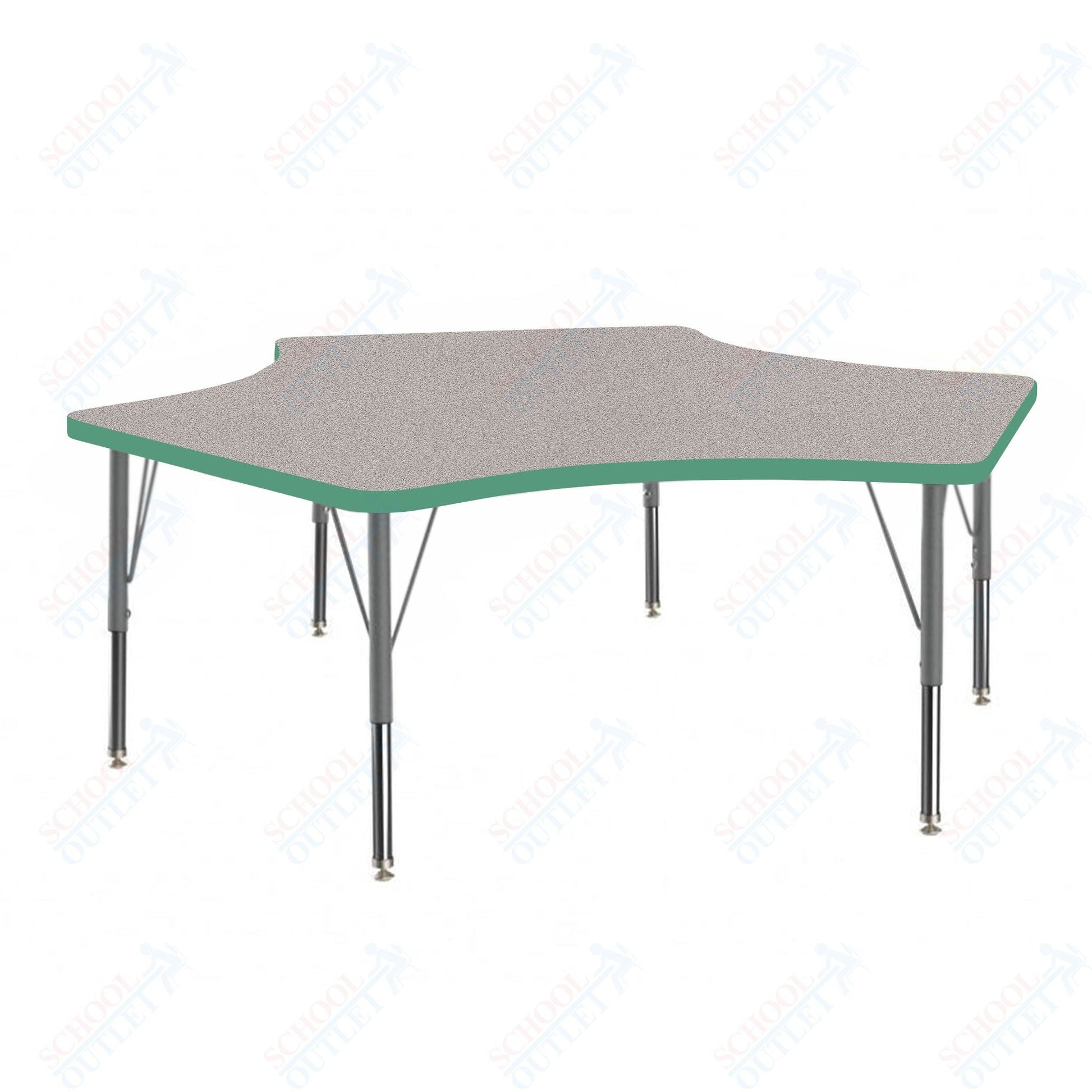 Marco MG2200 Series Delta Preschool Table 60" x 60" Adjustable Height 16" - 24" (MG2251 - MA) - SchoolOutlet