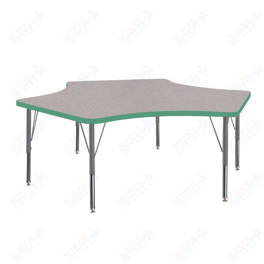 Marco MG2200 Series Delta Preschool Table 60" x 60" Adjustable Height 16" - 24" (MG2251 - MA) - SchoolOutlet