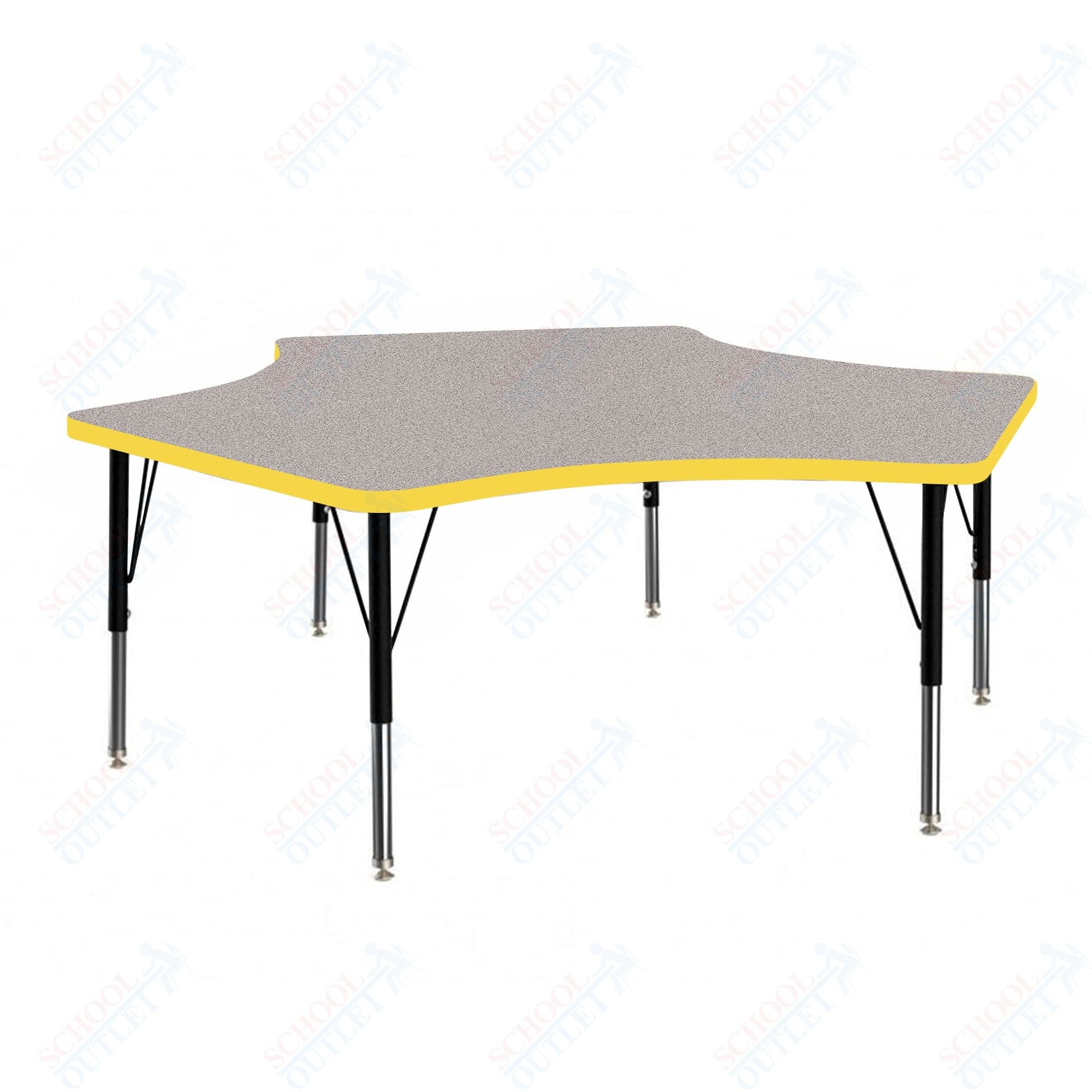 Marco MG2200 Series Delta Preschool Table 60" x 60" Adjustable Height 16" - 24" (MG2251 - MA) - SchoolOutlet