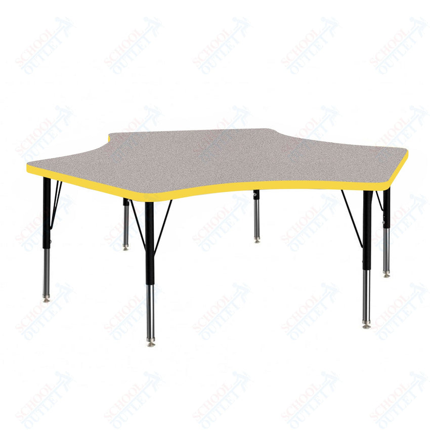 Marco MG2200 Series Delta Preschool Table 60" x 60" Adjustable Height 16" - 24" (MG2251 - MA) - SchoolOutlet