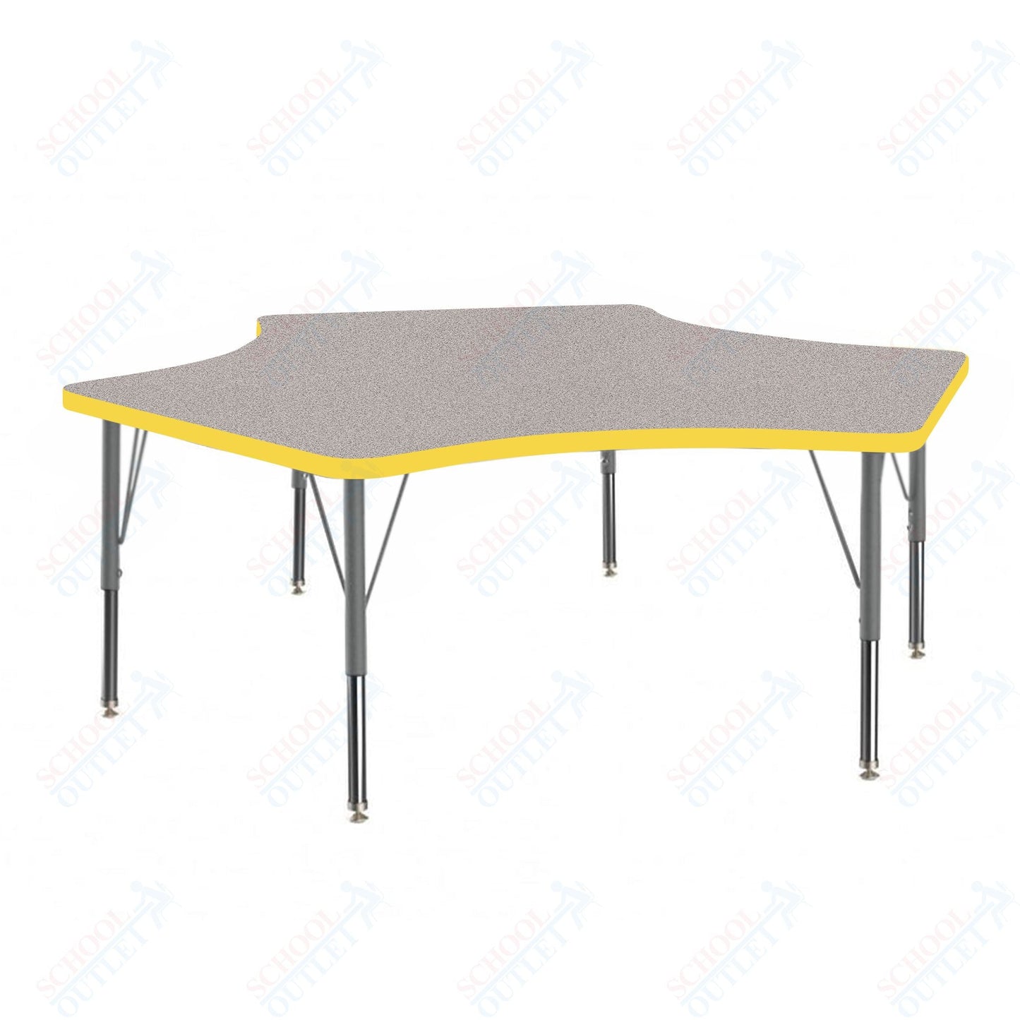 Marco MG2200 Series Delta Preschool Table 60" x 60" Adjustable Height 16" - 24" (MG2251 - MA) - SchoolOutlet