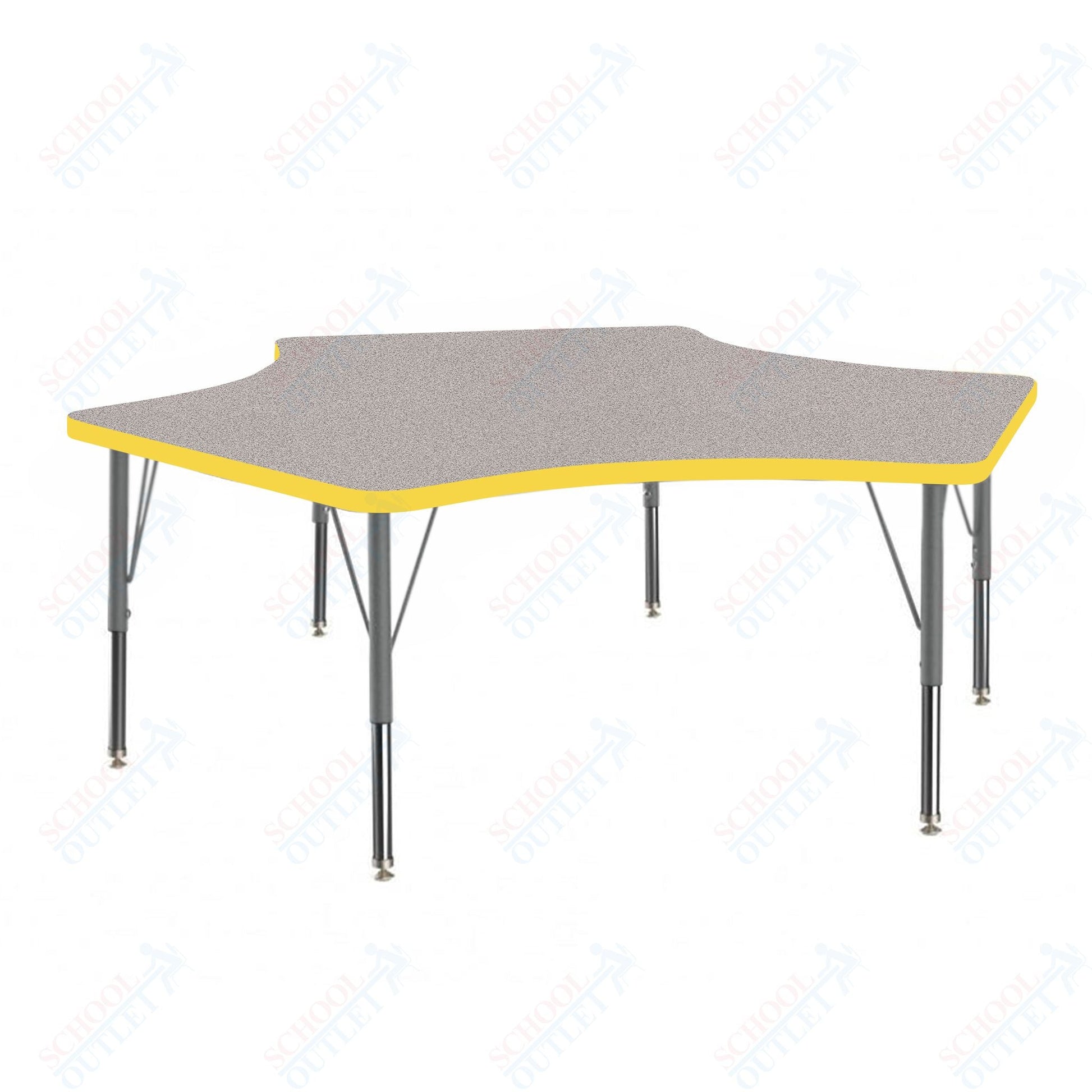 Marco MG2200 Series Delta Preschool Table 60" x 60" Adjustable Height 16" - 24" (MG2251 - MA) - SchoolOutlet