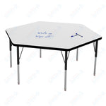 Marco MG2200 Series Hexagon Preschool Table w/ Dry Erase Top 54.5