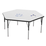 Marco MG2200 Series Hexagon Preschool Table w/ Dry Erase Top 54.5