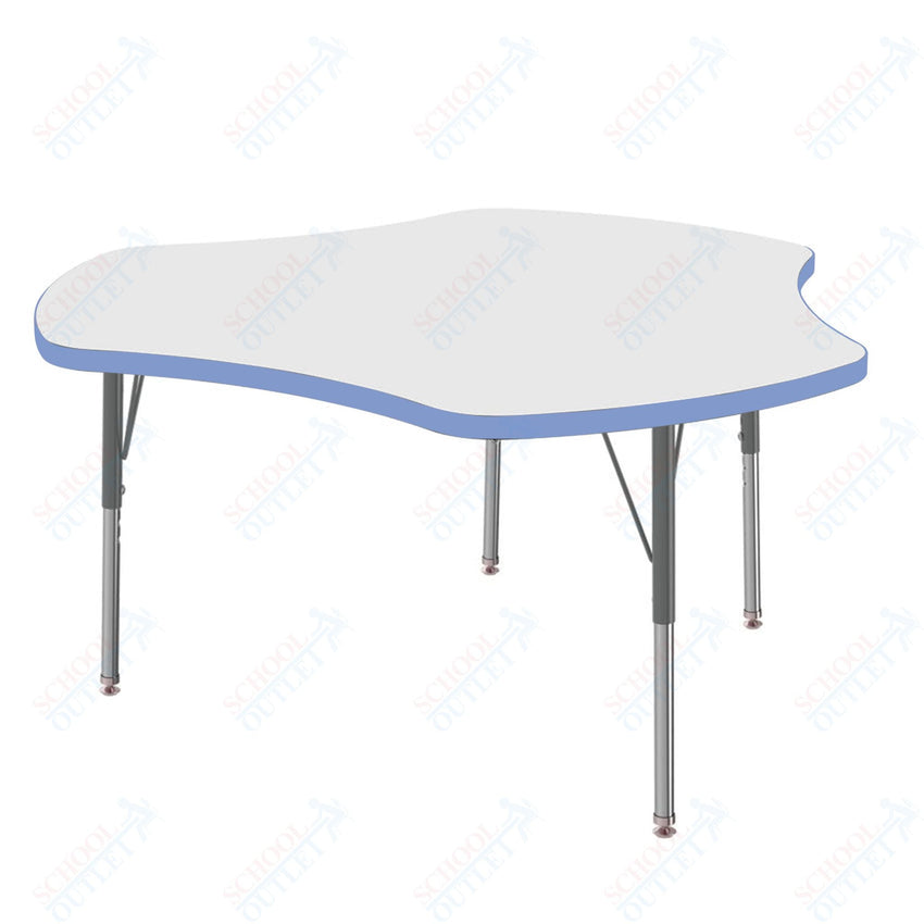 Marco MG2200 Series 48" Triad Preschool Table w/ Dry Erase Top Adj Height 16" - 24" (MG2264 - DA) - SchoolOutlet