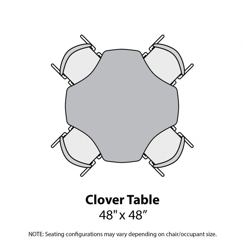Marco MG2200 Series 48" Clover Activity Table Adjustable Height 21" - 30" (MG2265 - MB) - SchoolOutlet
