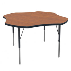 Marco MG2200 Series 48" Clover Activity Table Adjustable Height 21"-30" (MG2265-MB)