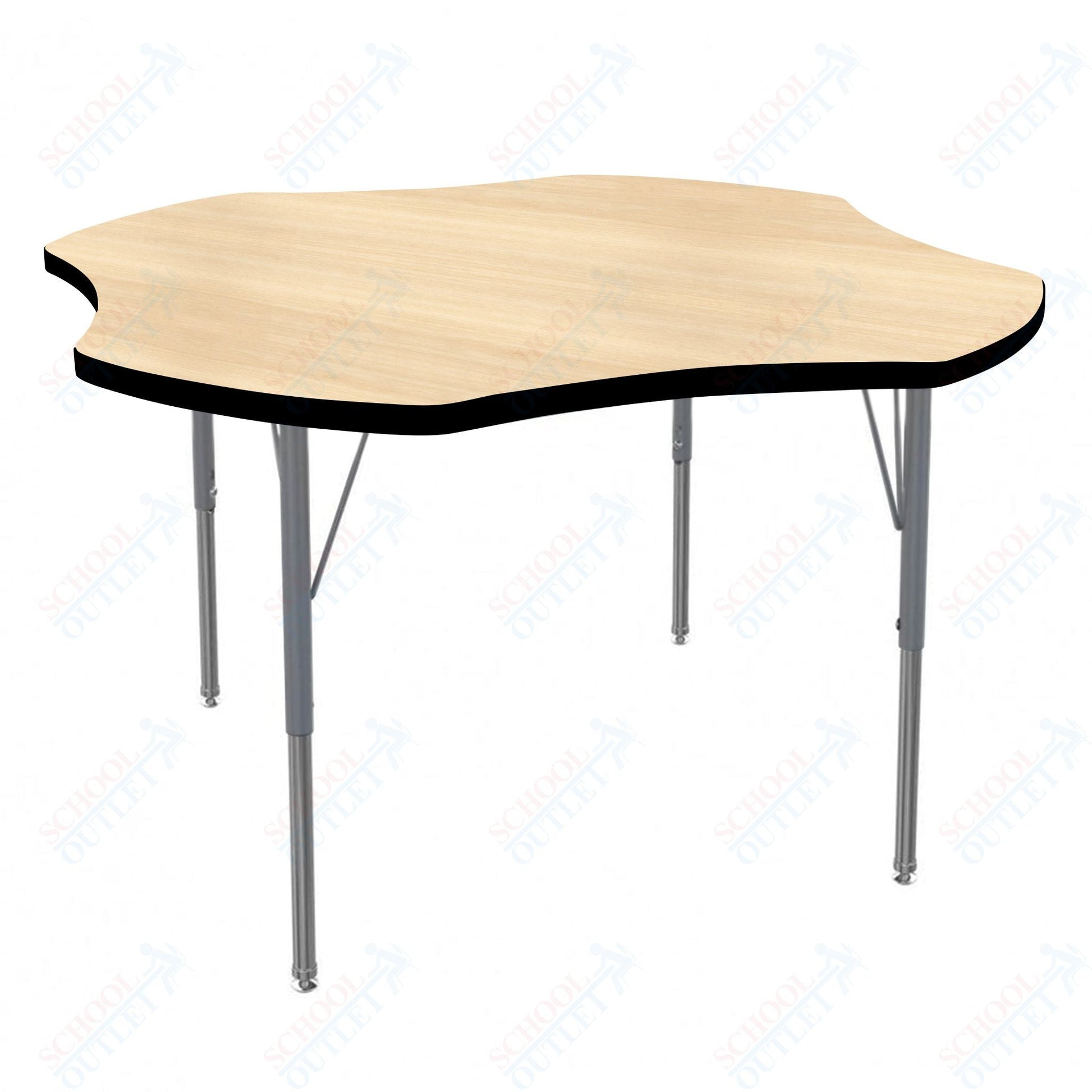 Marco MG2200 Series 48" Clover Activity Table Adjustable Height 21" - 30" (MG2265 - MB) - SchoolOutlet