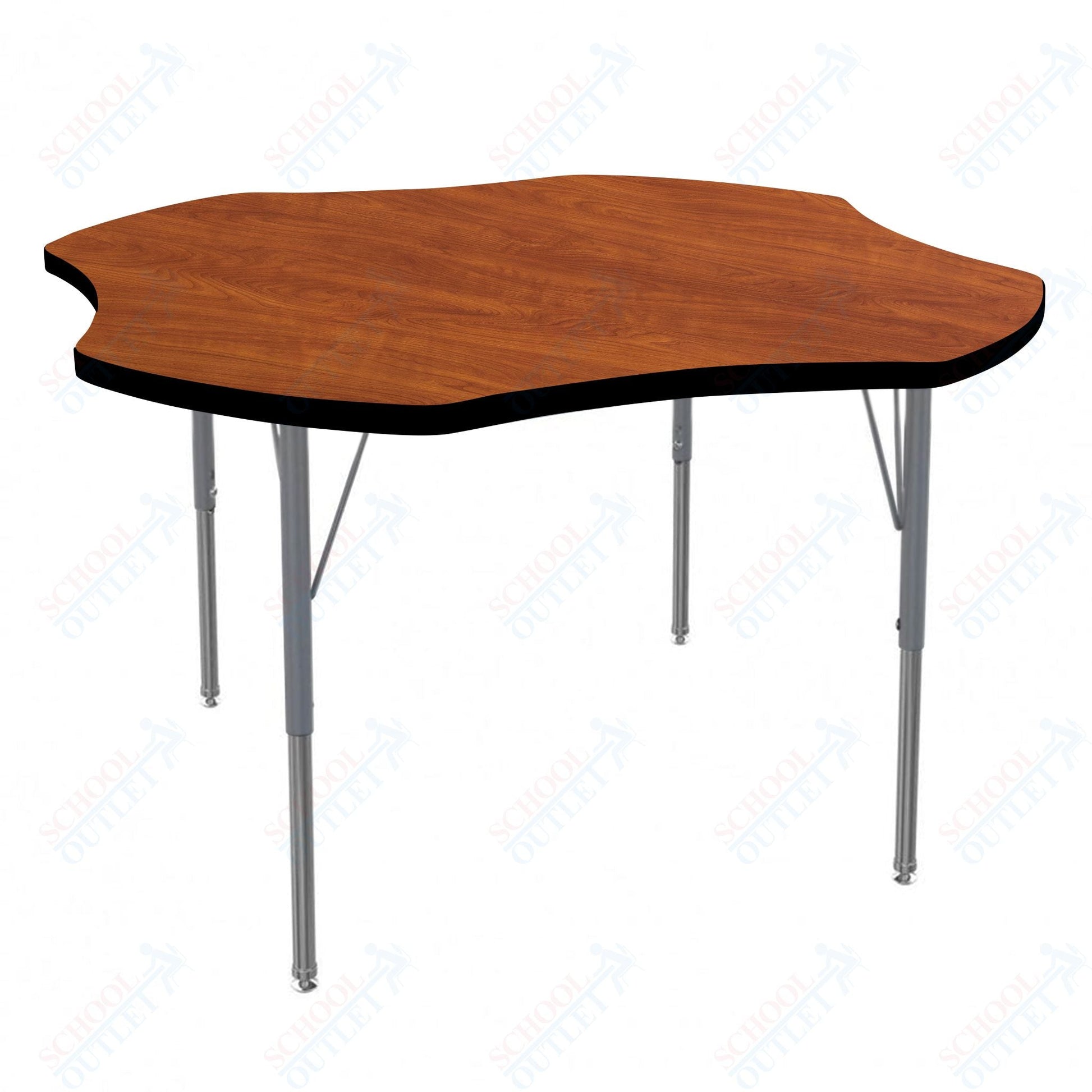 Marco MG2200 Series 48" Clover Activity Table Adjustable Height 21" - 30" (MG2265 - MB) - SchoolOutlet