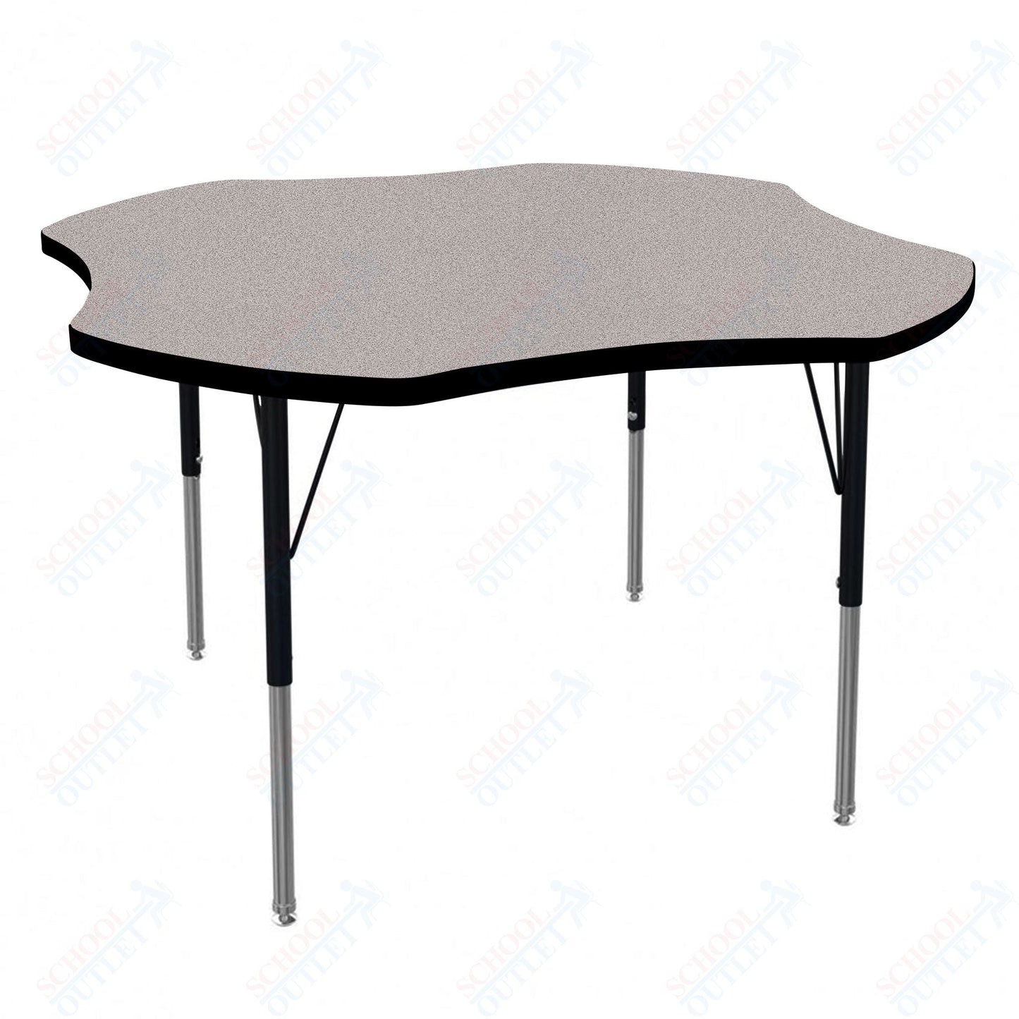 Marco MG2200 Series 48" Clover Activity Table Adjustable Height 21" - 30" (MG2265 - MB) - SchoolOutlet