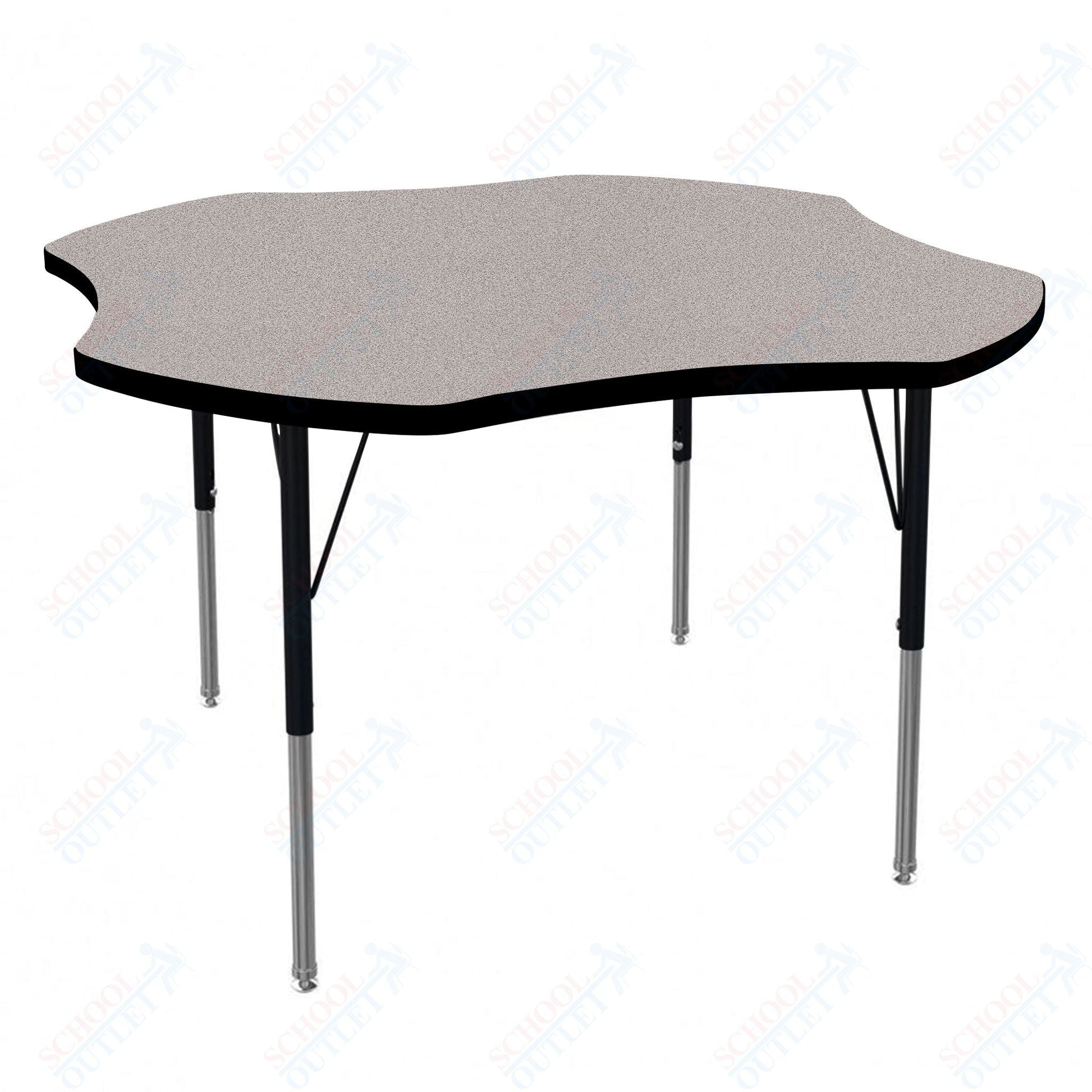 Marco MG2200 Series 48" Clover Activity Table Adjustable Height 21" - 30" (MG2265 - MB) - SchoolOutlet