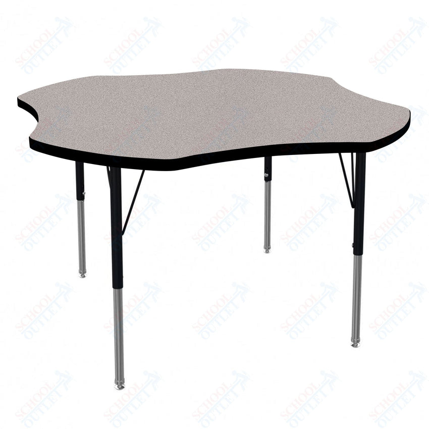 Marco MG2200 Series 48" Clover Activity Table Adjustable Height 21" - 30" (MG2265 - MB) - SchoolOutlet